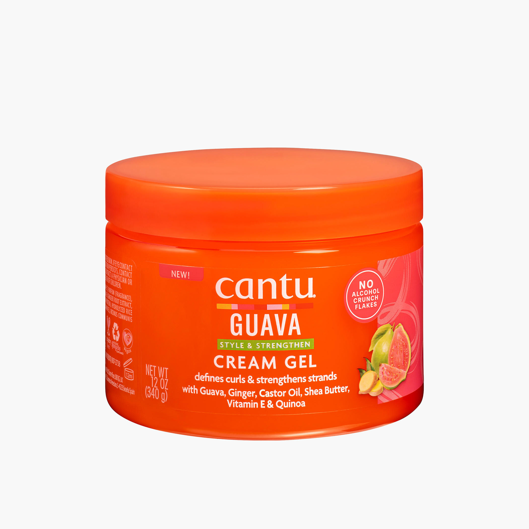Cantu Guava Curl Strengthening Cream Gel - 340 gms-beautyandpersonalcare-hair-hairstyling-hairgels-image-1