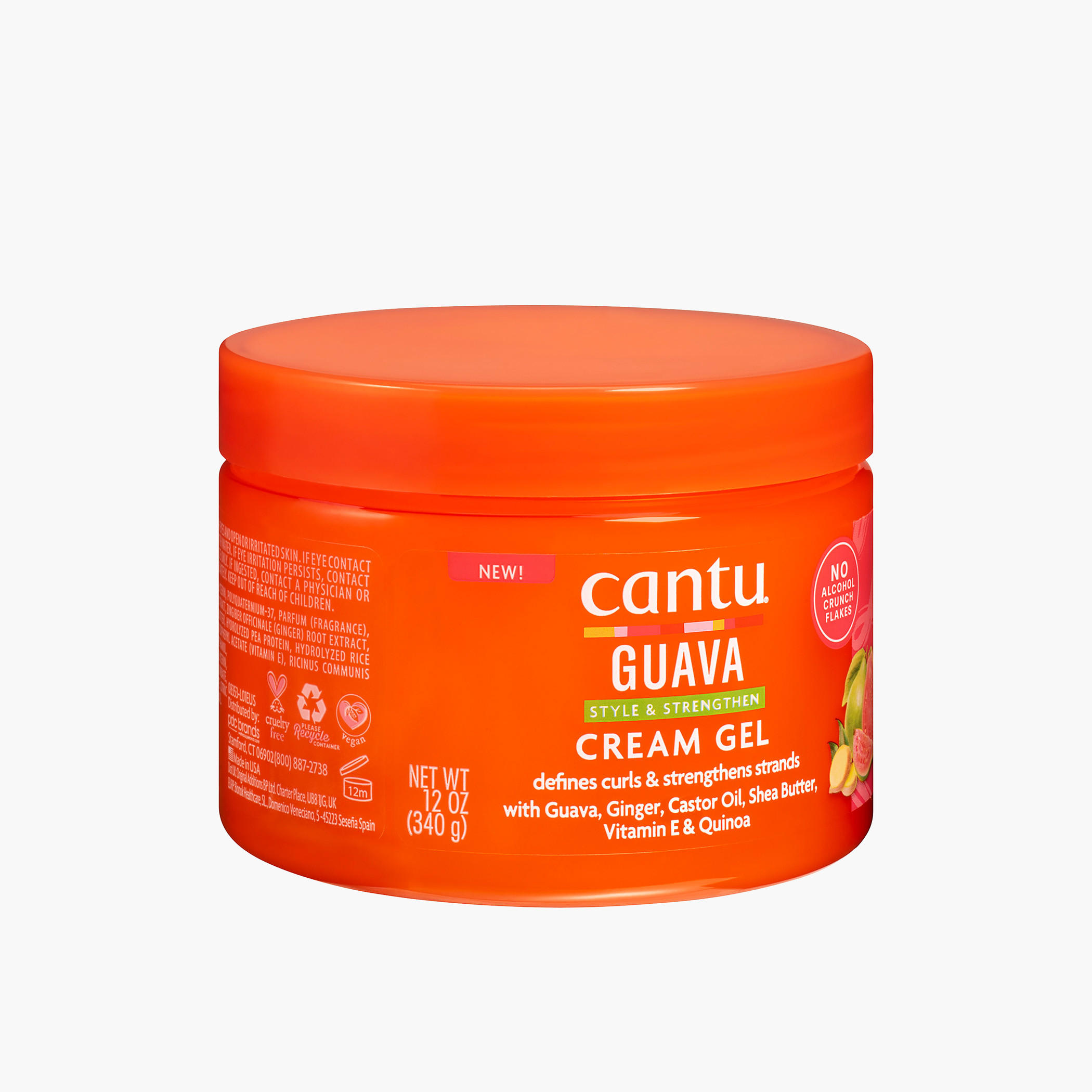 Cantu Guava Curl Strengthening Cream Gel - 340 gms-beautyandpersonalcare-hair-hairstyling-hairgels-image-2