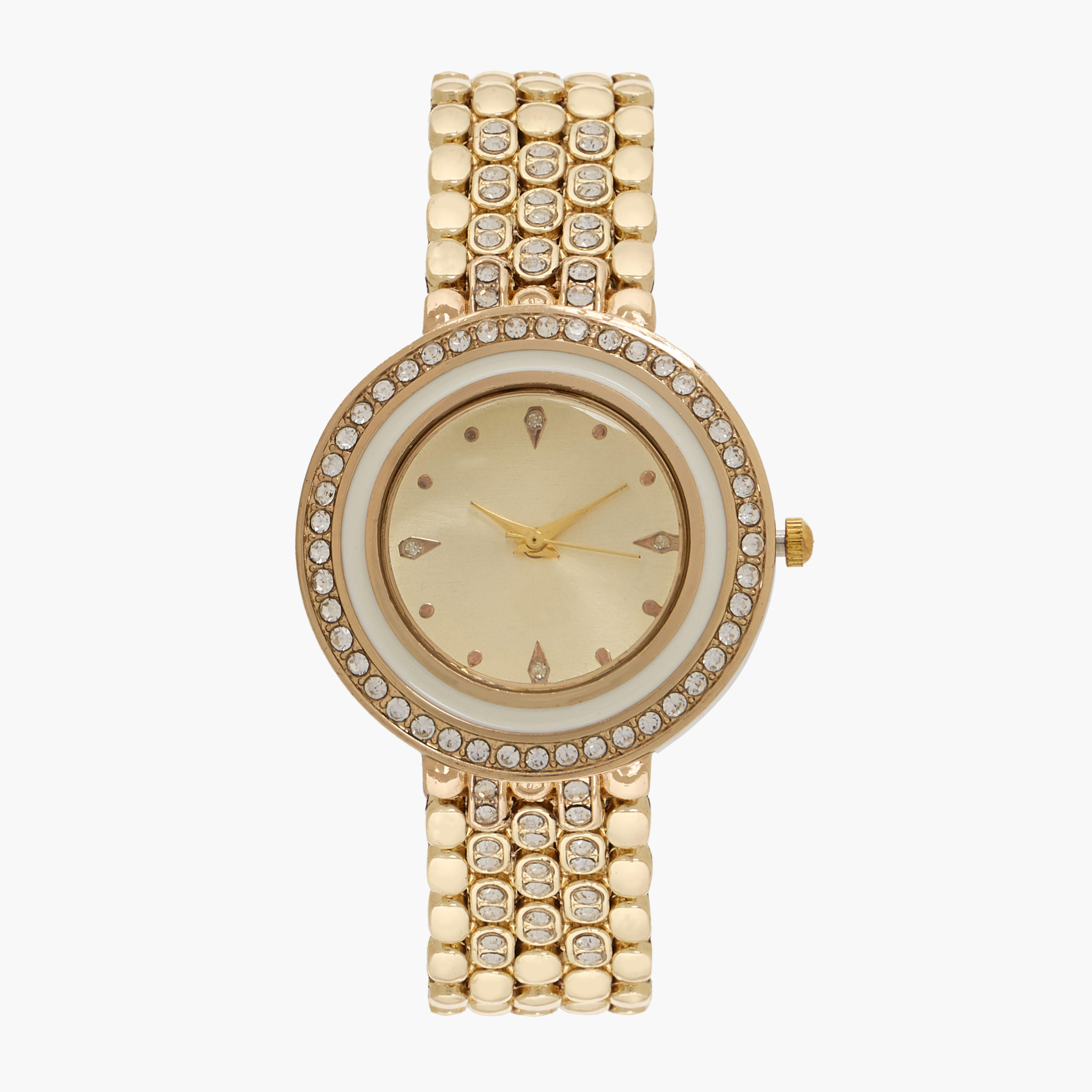 ساعة يد تناظرية ذهبية للنساء من ميستوتس-women-watchesandjewellery-watches-image-1