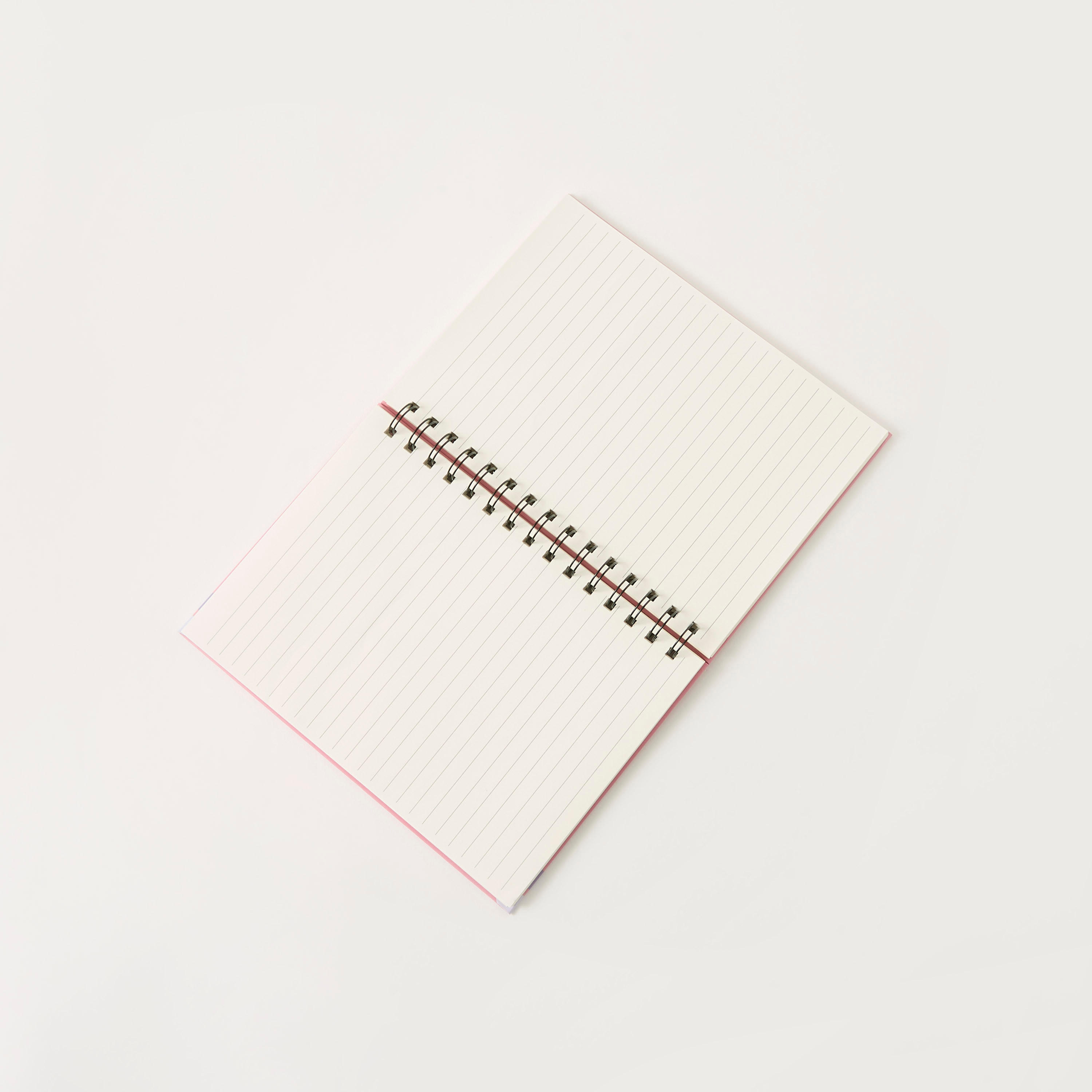 Slogan Print Ruled Spiral Notebook-school-stationery-notebooks-image-4