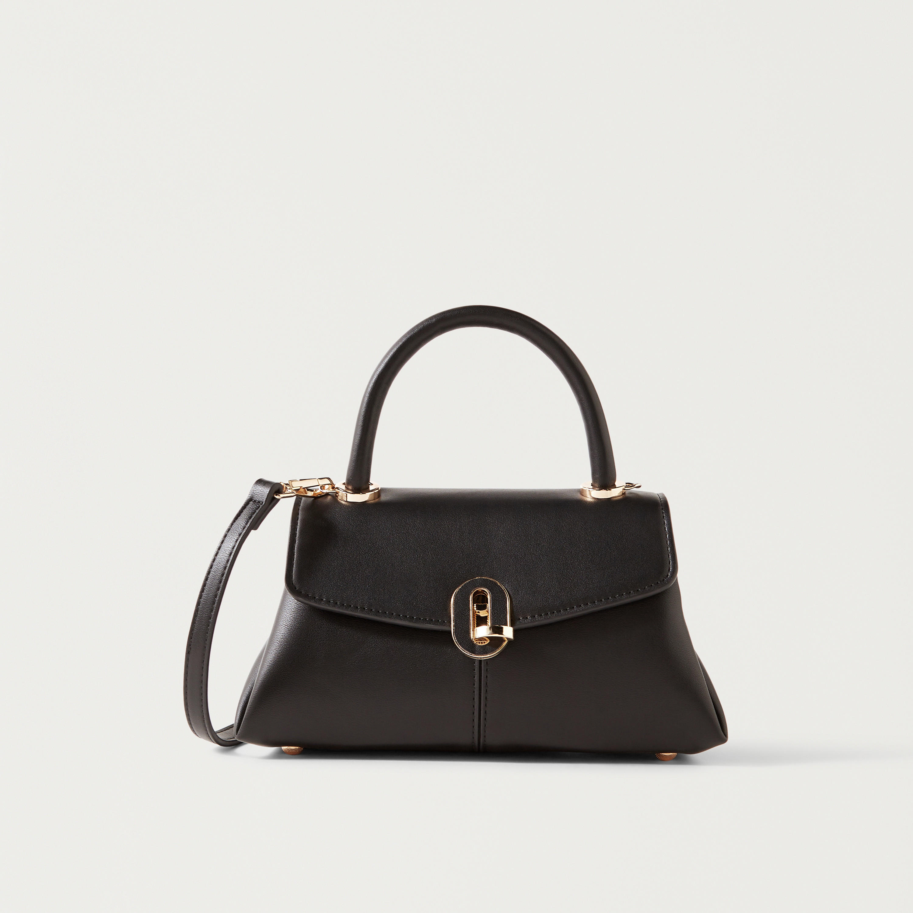 شنطة كروس بودي سادة بحزام قابل للفصل وقفل إغلاق تويست من ساشا-women-bagsandwallets-handbags-image-1