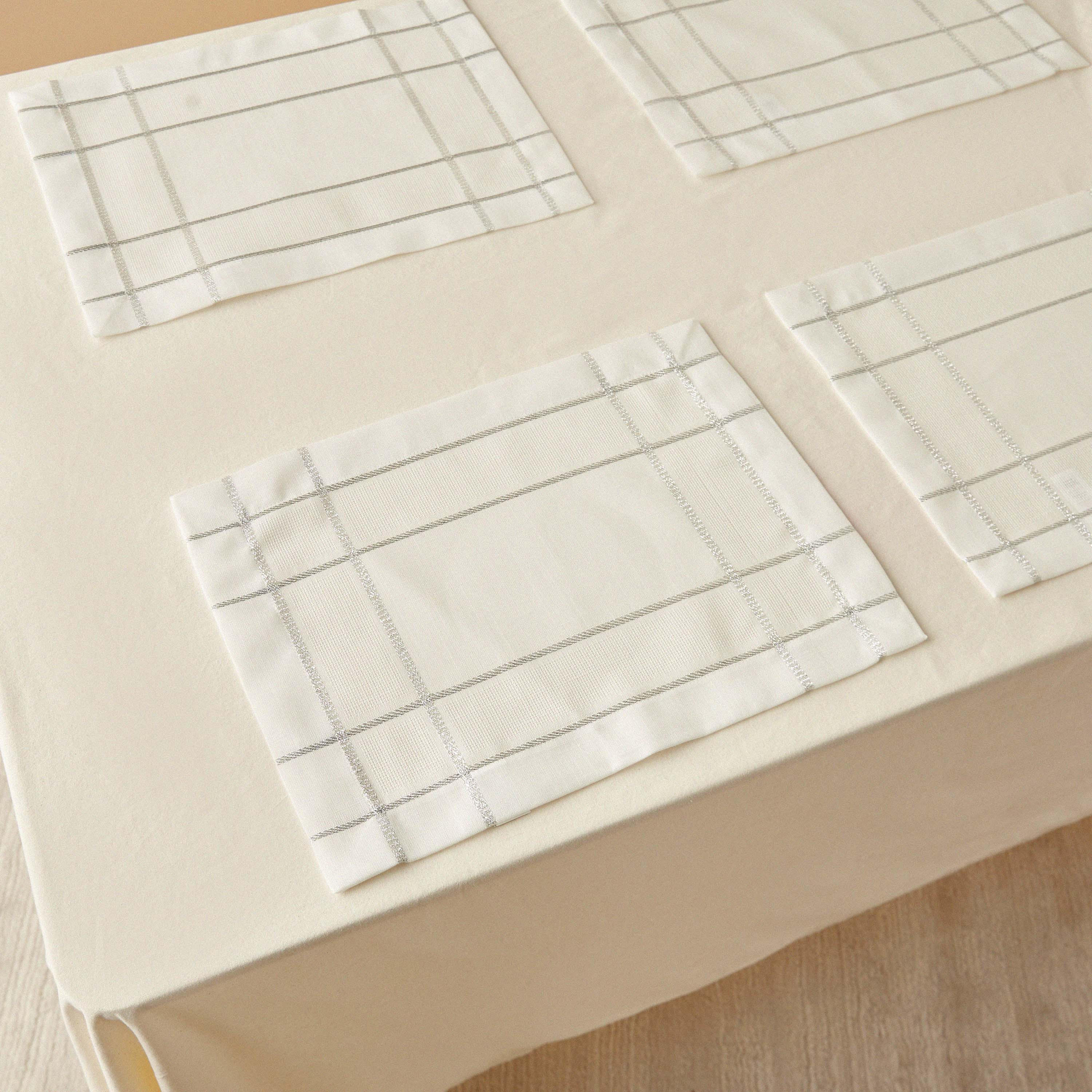 Textured 4-Piece Placemat Set - 45x34 cms-household-dining-tablelinen-placemats-image-2