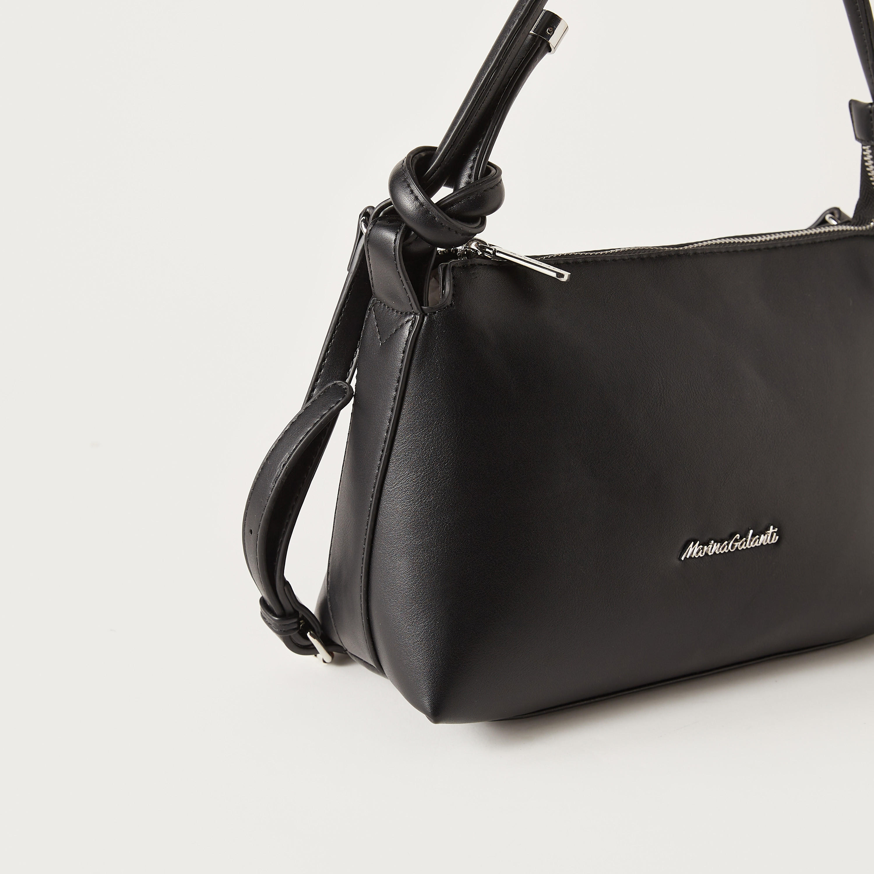 Marina Galanti Solid Shoulder Bag with Strap Handle and Zip Closure-women-bagsandwallets-handbags-image-3