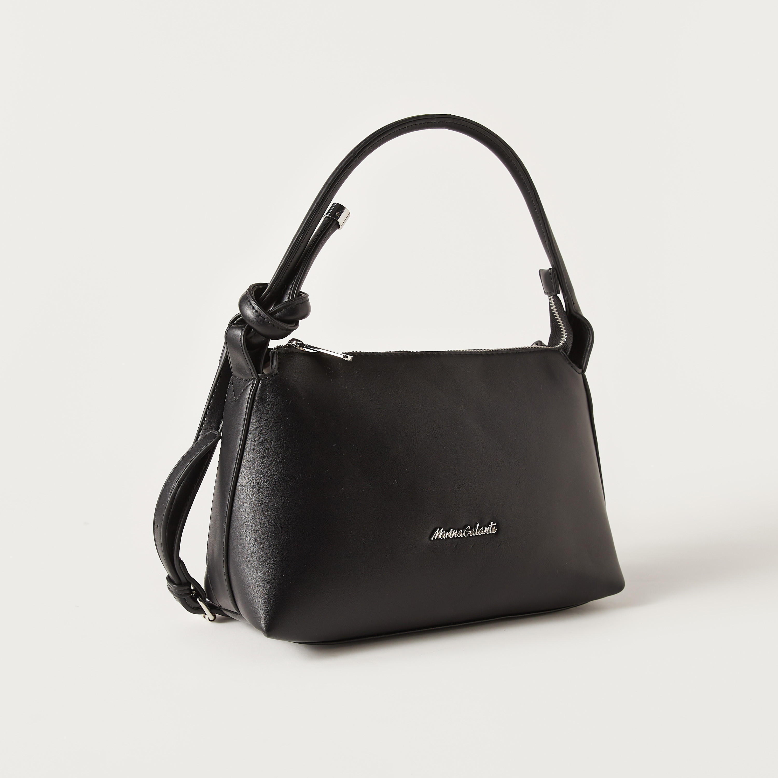 Marina Galanti Solid Shoulder Bag with Strap Handle and Zip Closure-women-bagsandwallets-handbags-image-4