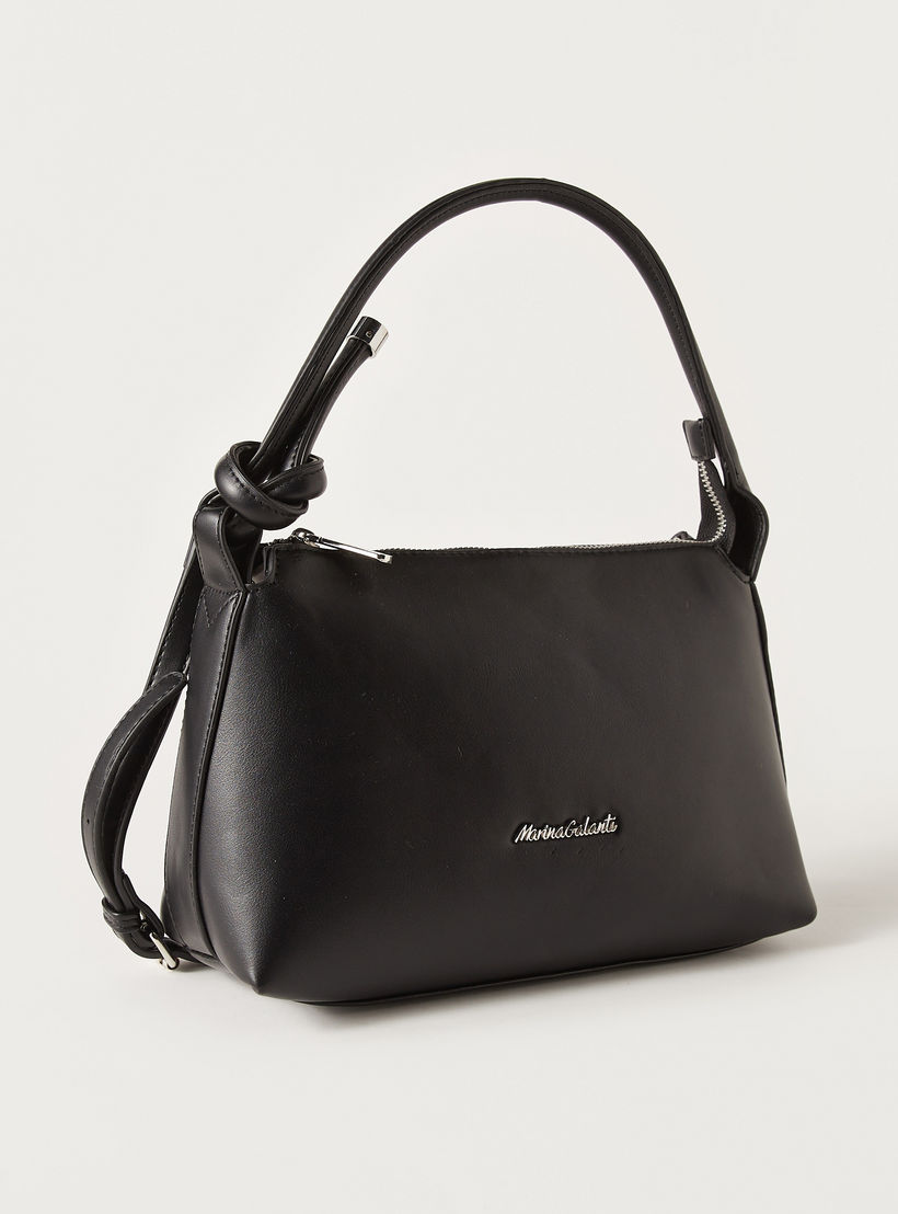 Marina Galanti Solid Shoulder Bag with Strap Handle and Zip Closure-women-bagsandwallets-handbags-image-4