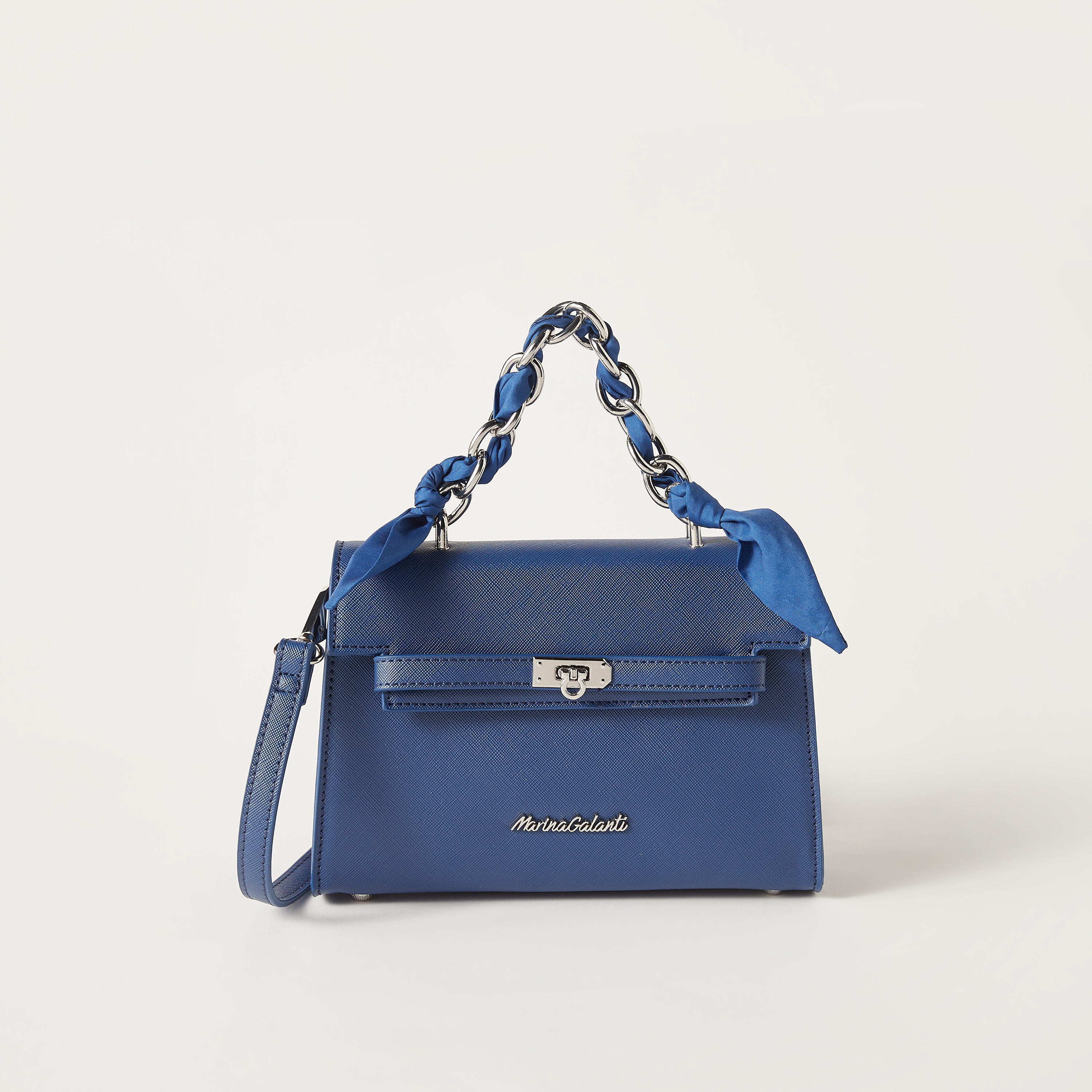 Marina Galanti Solid Satchel Bag with Bow Detail and Magnetic Closure-women-bagsandwallets-handbags-image-7