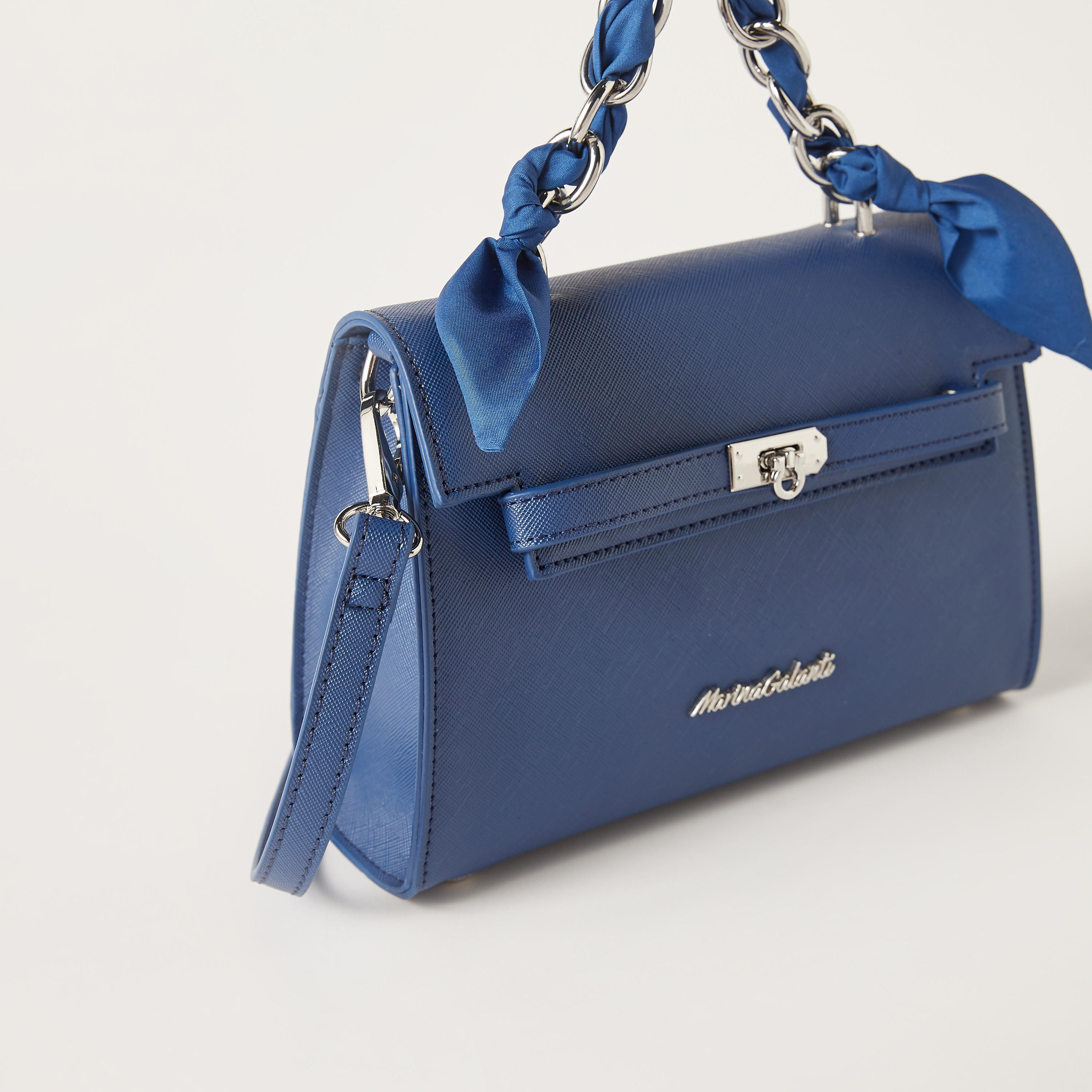 Marina Galanti Solid Satchel Bag with Bow Detail and Magnetic Closure-women-bagsandwallets-handbags-image-8