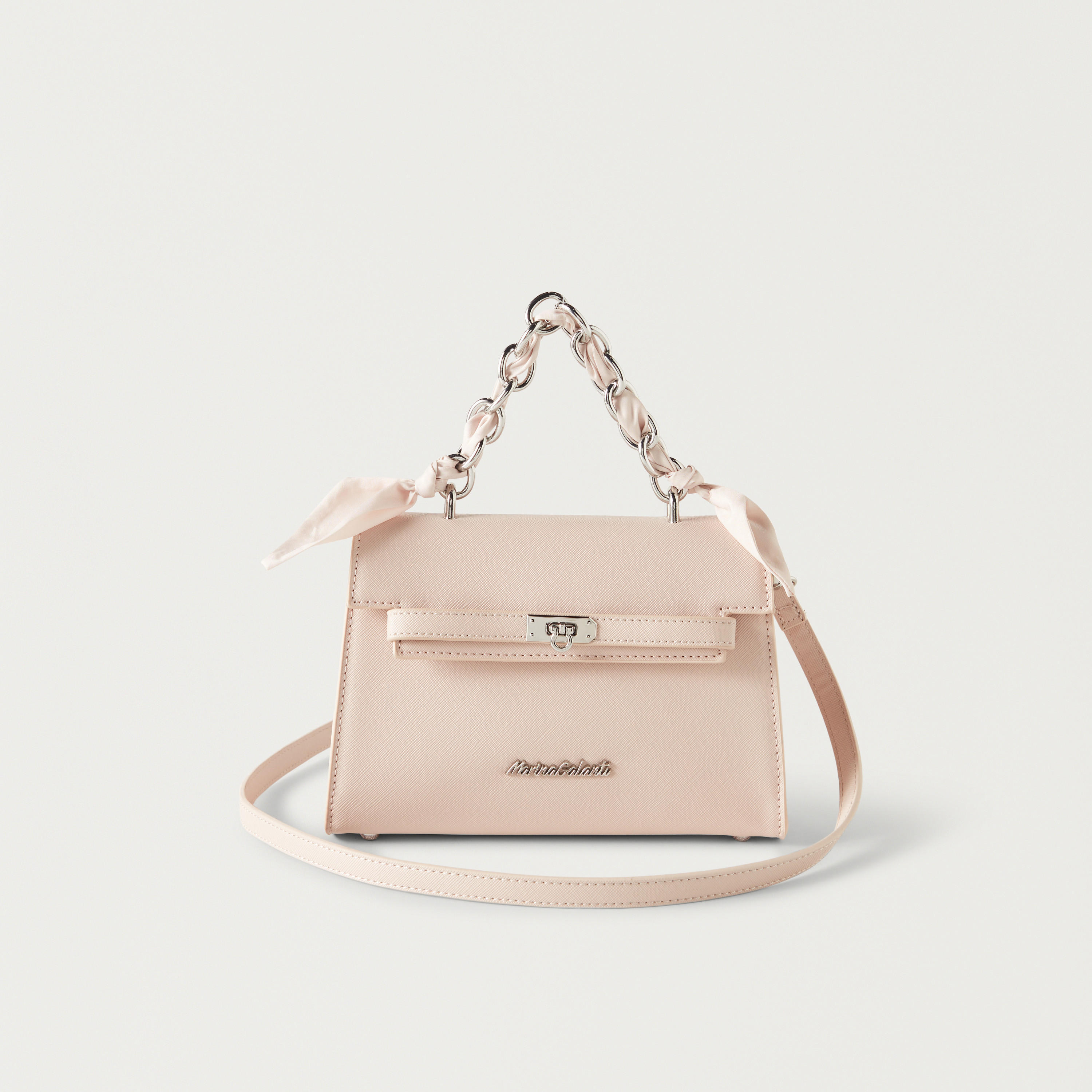 Marina Galanti Solid Satchel Bag with Bow Detail and Magnetic Closure-women-bagsandwallets-handbags-image-1