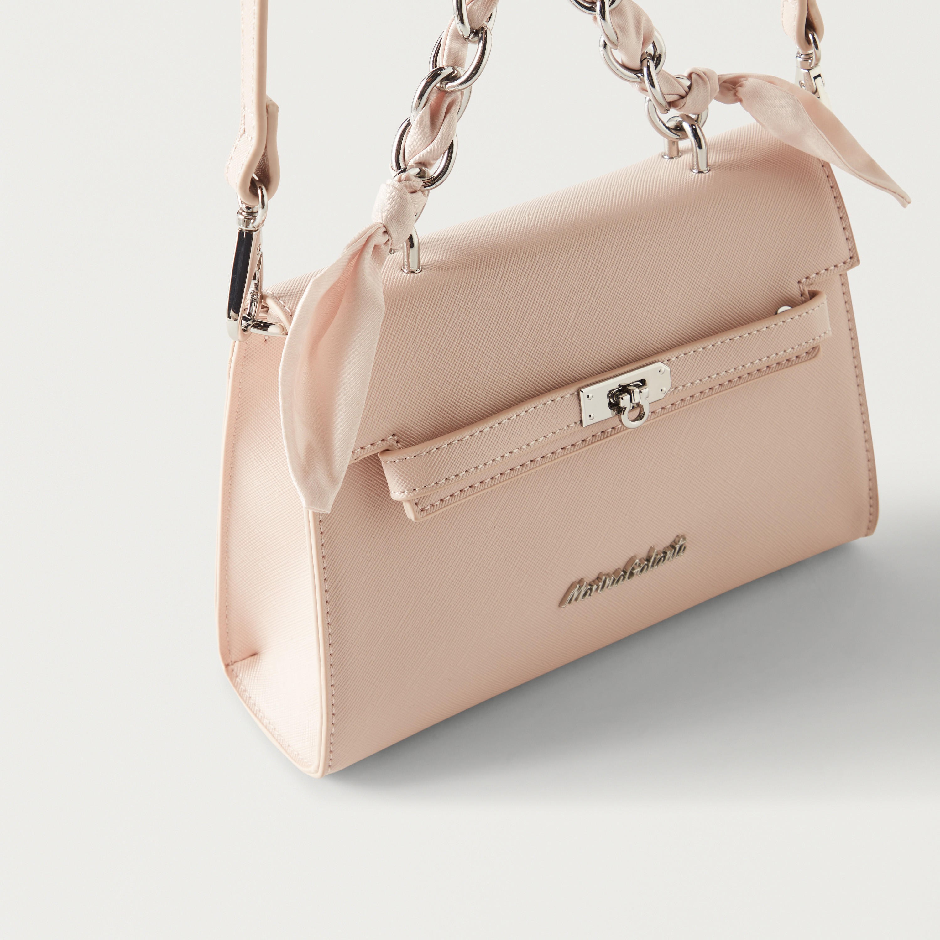 Marina Galanti Solid Satchel Bag with Bow Detail and Magnetic Closure-women-bagsandwallets-handbags-image-14