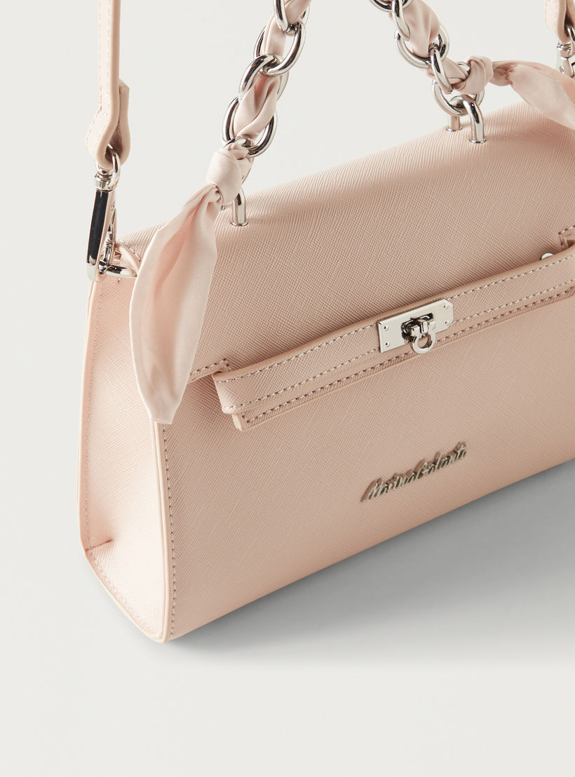 Marina Galanti Solid Satchel Bag with Bow Detail and Magnetic Closure-women-bagsandwallets-handbags-image-3