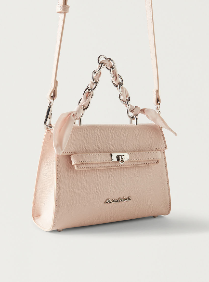 Marina Galanti Solid Satchel Bag with Bow Detail and Magnetic Closure-women-bagsandwallets-handbags-image-4