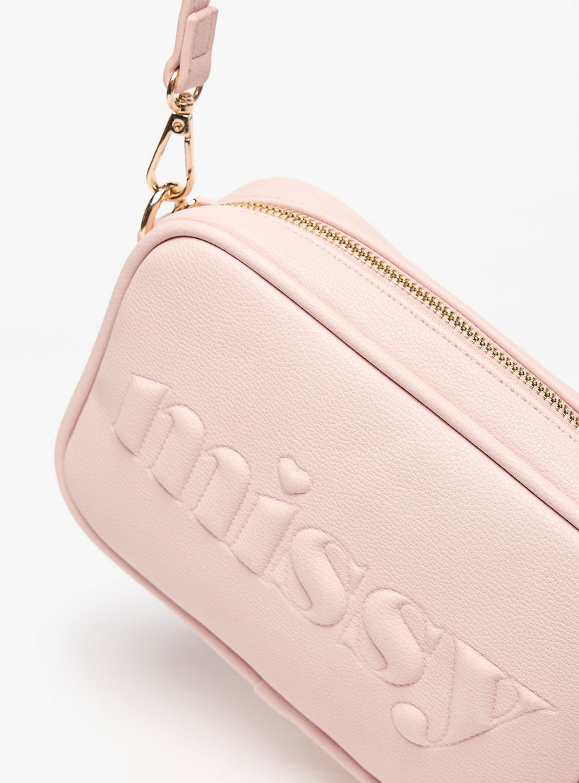 Missy Logo Detailed Crossbody Bag with Adjustable Strap-women-bagsandwallets-handbags-image-3