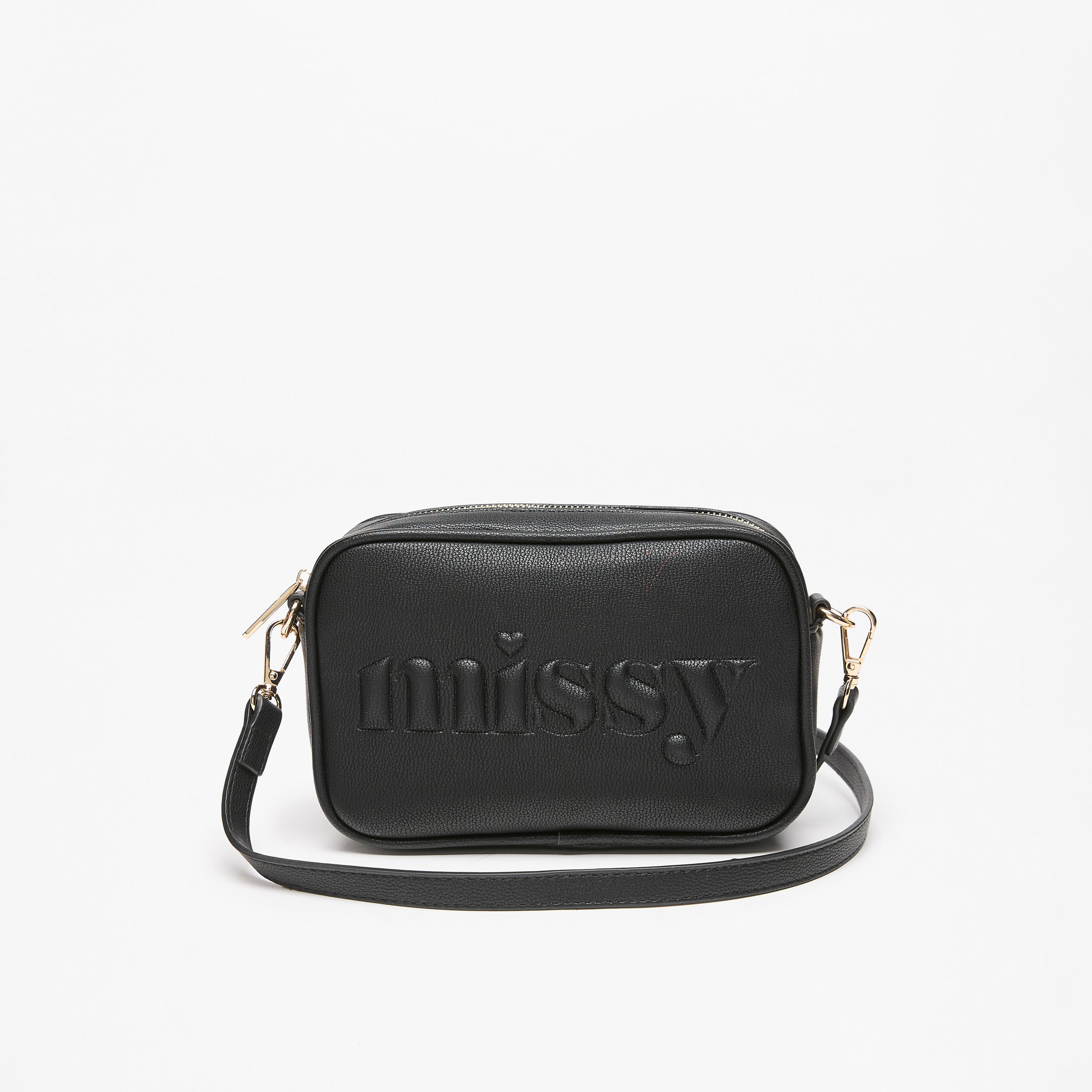 شنطة كروس بودي بحزام كتف قابل للتعديل وتفاصيل شعار من ميسي-women-bagsandwallets-handbags-image-5