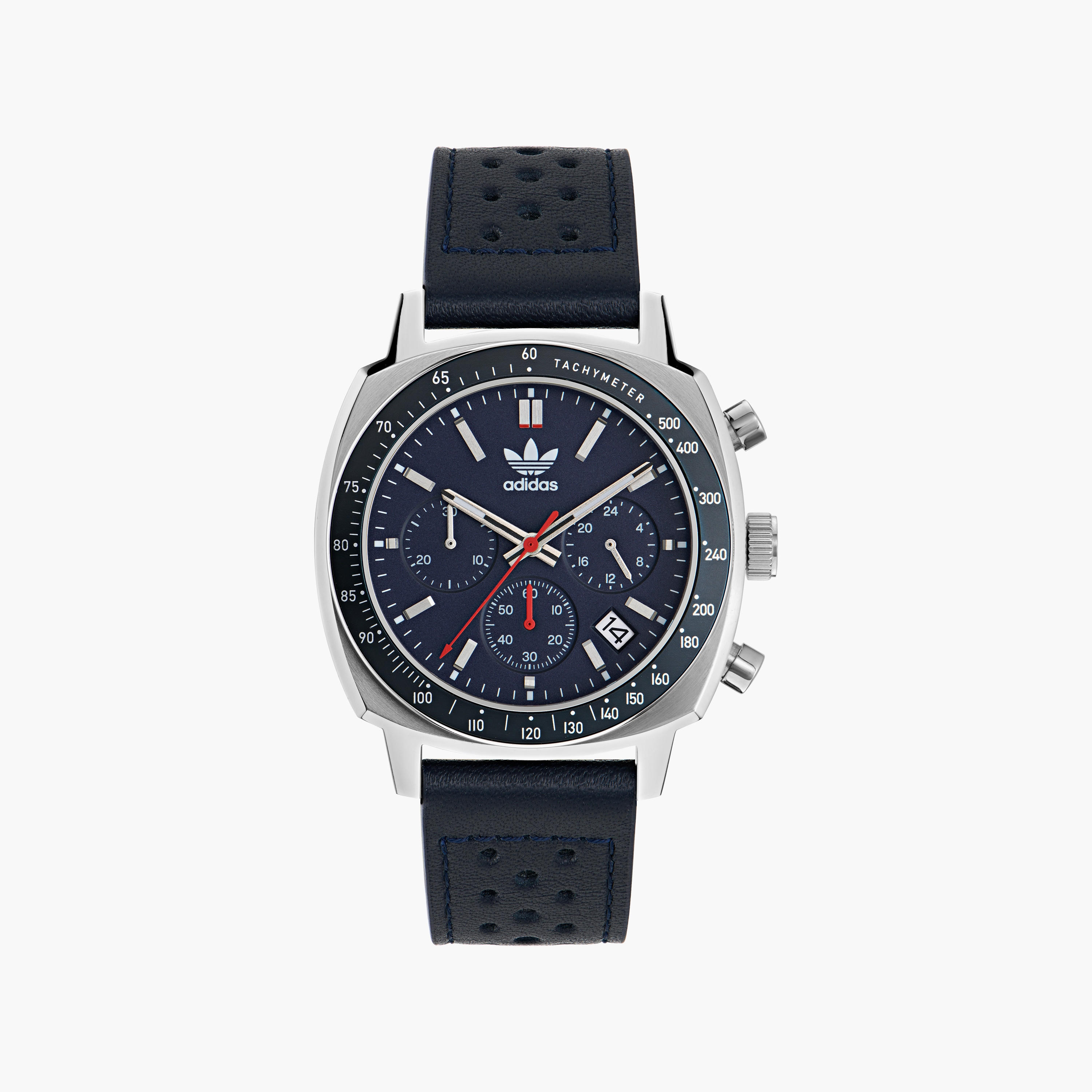 Adidas Unisex Blue Chronograph Leather Strap Watch | AOFH23577-men-watchesandjewellery-watches-image-1