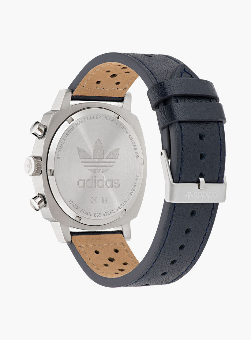 Adidas Unisex Blue Chronograph Leather Strap Watch | AOFH23577-men-watchesandjewellery-watches-image-3