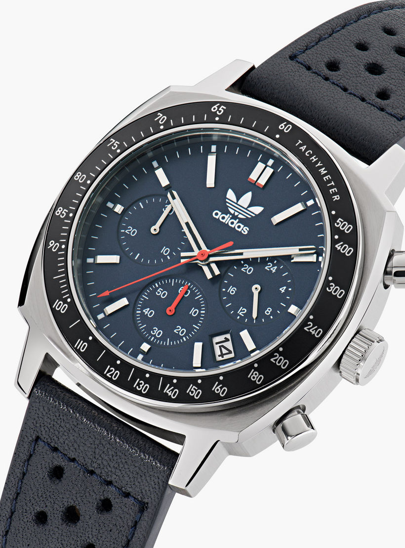 Adidas Unisex Blue Chronograph Leather Strap Watch | AOFH23577-men-watchesandjewellery-watches-image-4