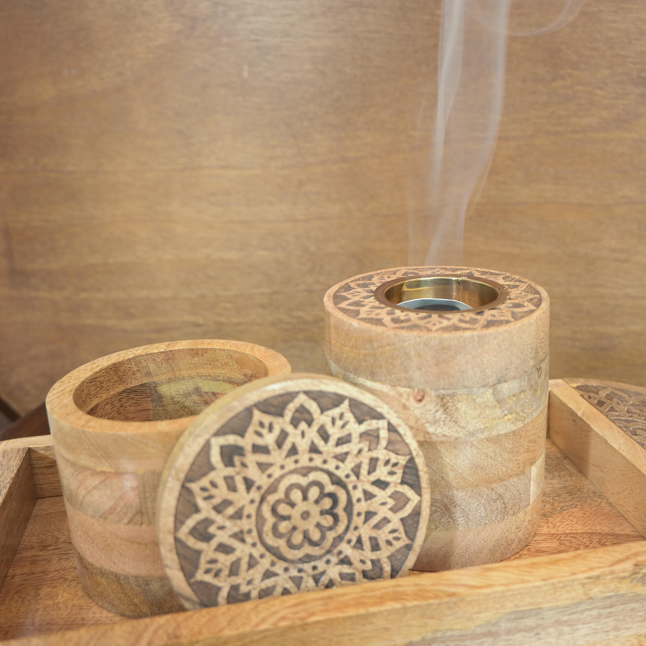 Home Carving 3-Piece Bakhoor Burner Set-household-homefragrance-burners-image-2