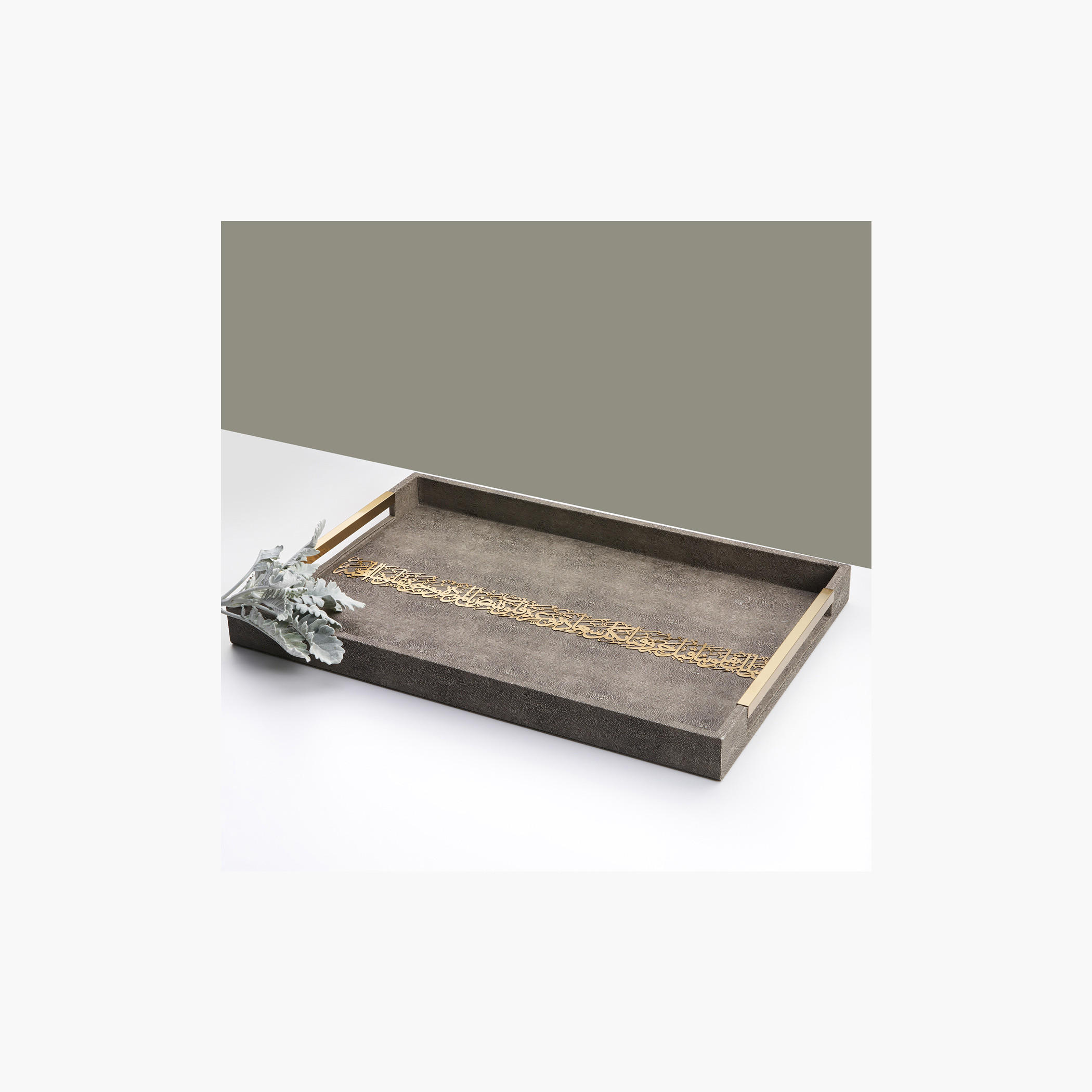 Otantik Joud Embellished Polyurethane Tray - 59x40x6 cm-household-dining-serveware-servingtrays-image-3