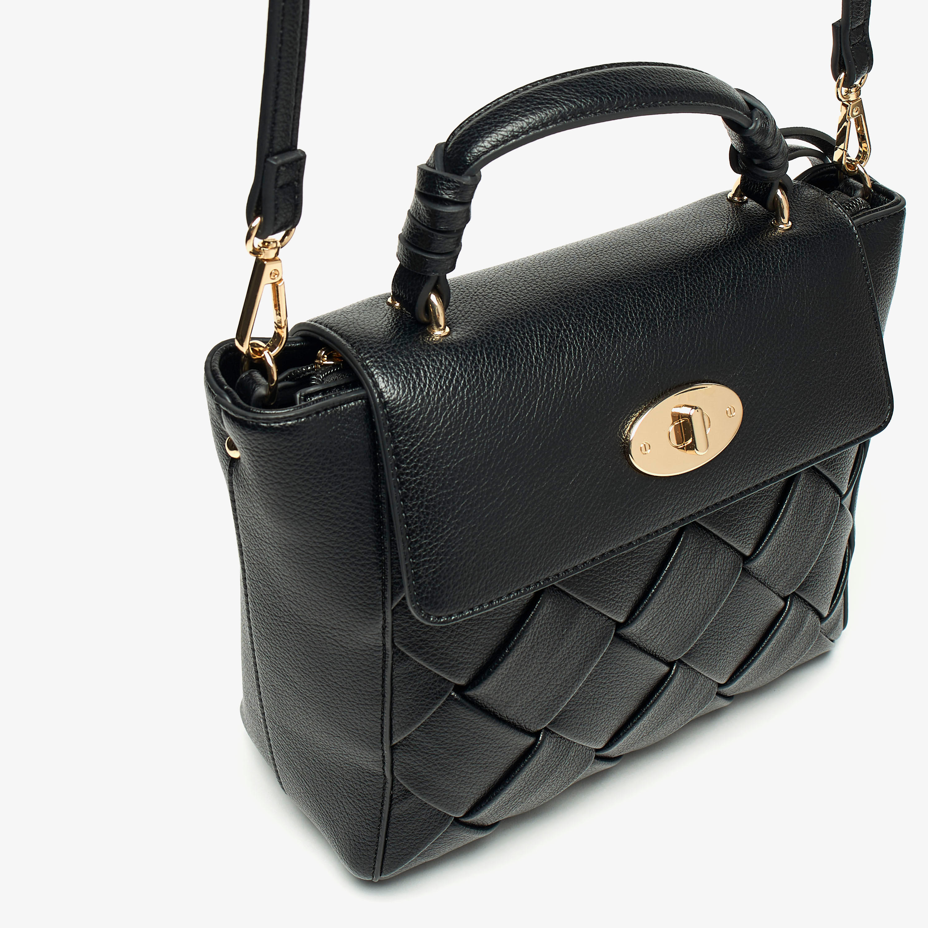 شنطة ساتشيل بارزة الملمس بحزام قابل للفصل وزر إغلاق مغناطيسي من سيليست-women-bagsandwallets-handbags-image-8