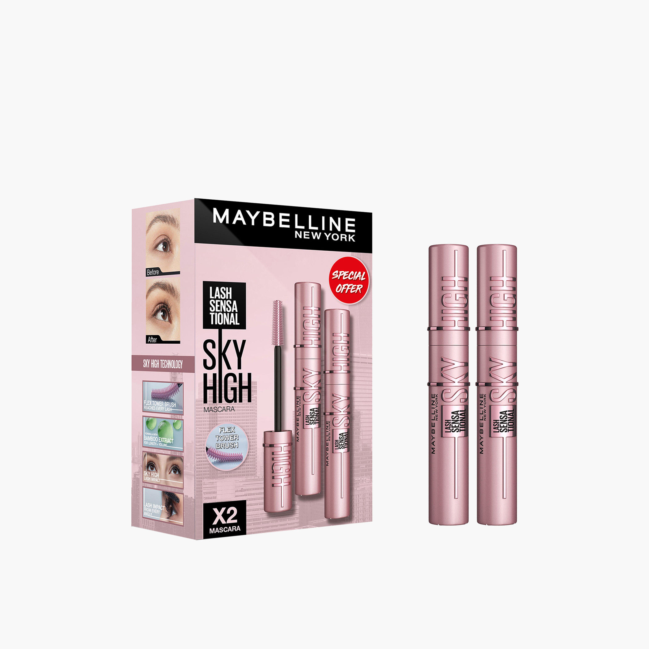 مجموعة ماسكارا لاش سينسيشنال سكاي هاي قطعتين من مايبيلين نيويورك-beautyandpersonalcare-giftsets-image-2