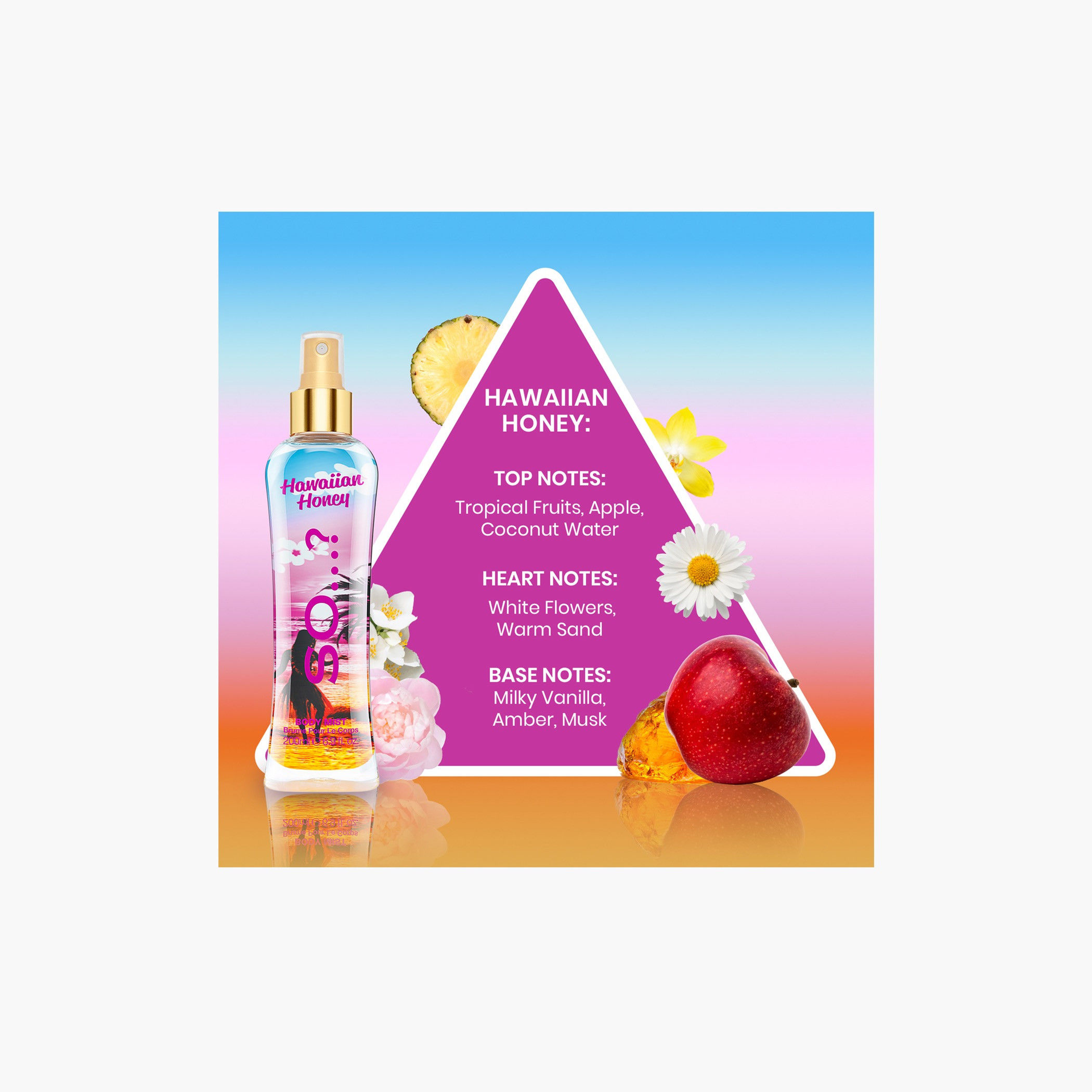 SO Hawaiian Honey Body Mist - 200 ml-beautyandpersonalcare-fragrance-women-image-2