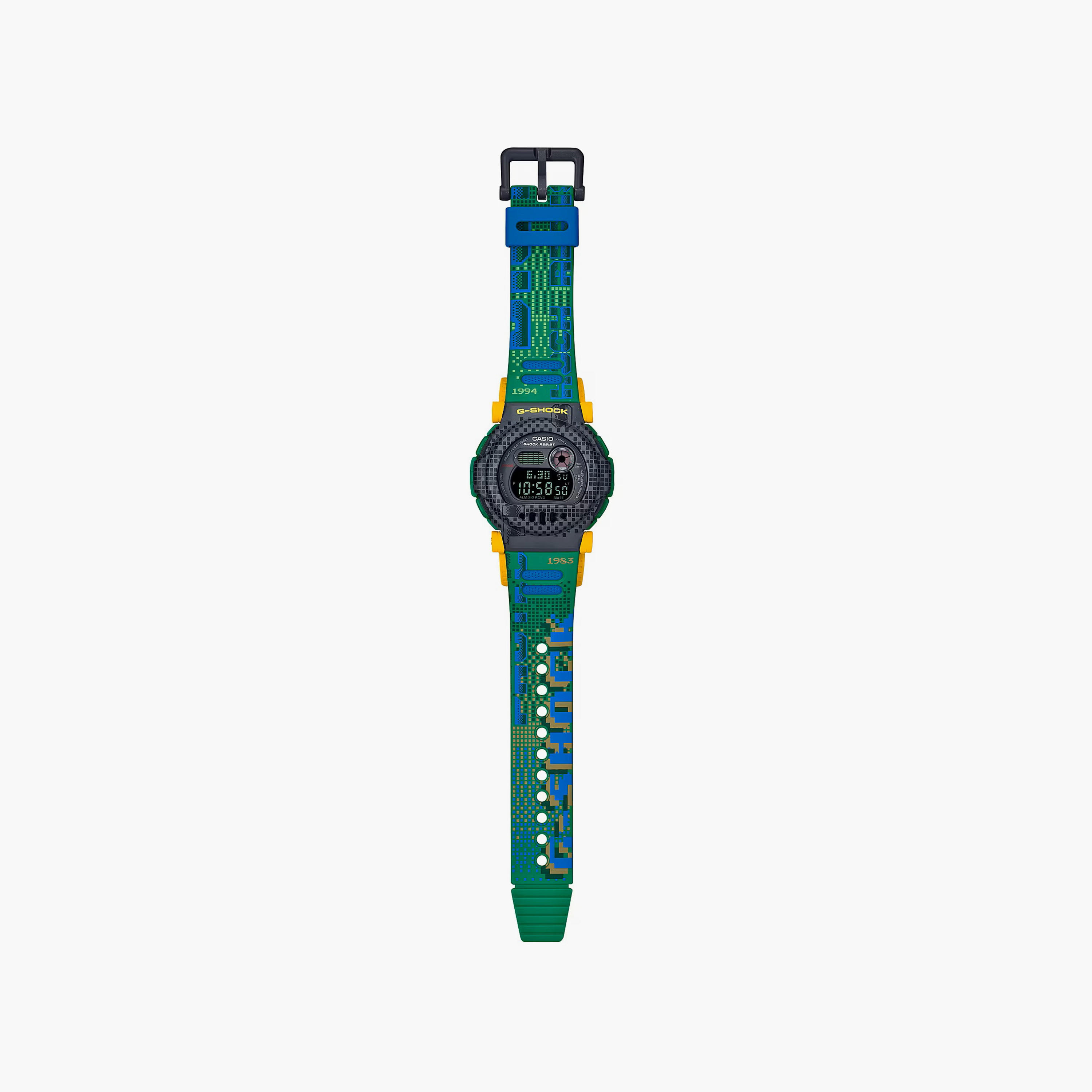 G-SHOCK Unisex Green Digital Silicone Strap Watch | G-B001RG-3DR-men-watchesandjewellery-watches-image-5