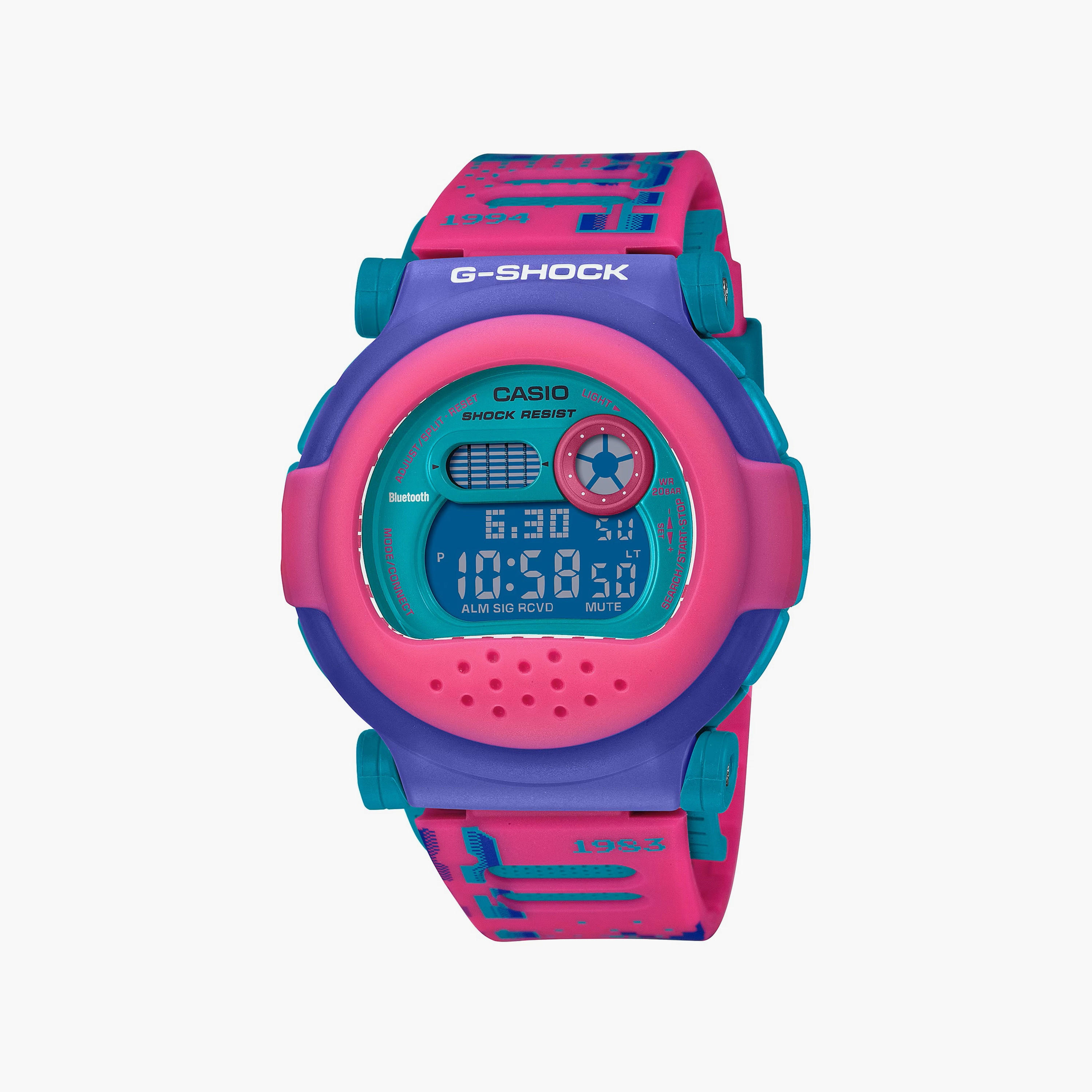 G-SHOCK Unisex Green Digital Silicone Strap Watch | G-B001RG-3DR-men-watchesandjewellery-watches-image-10