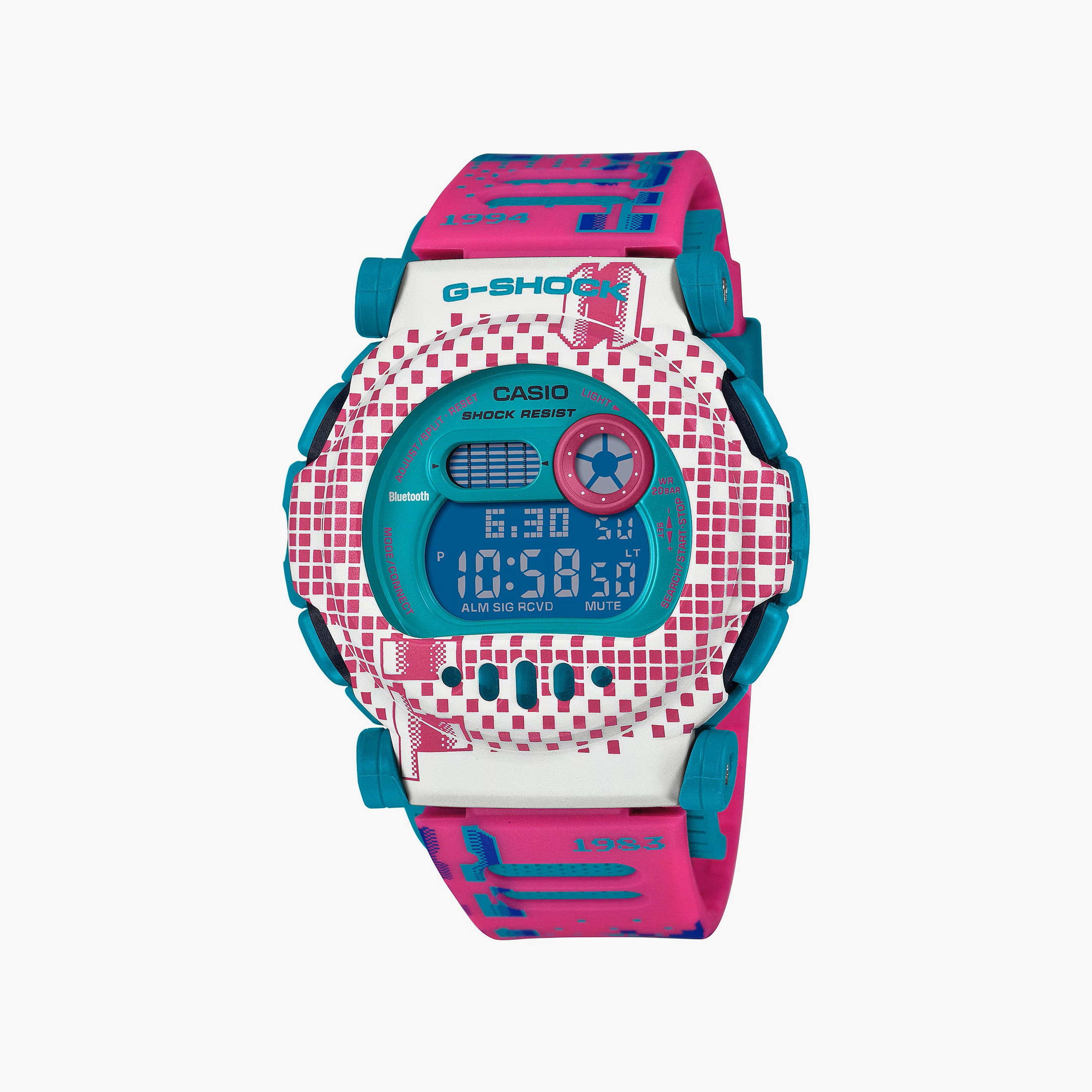 G-SHOCK Unisex Green Digital Silicone Strap Watch | G-B001RG-3DR-men-watchesandjewellery-watches-image-11