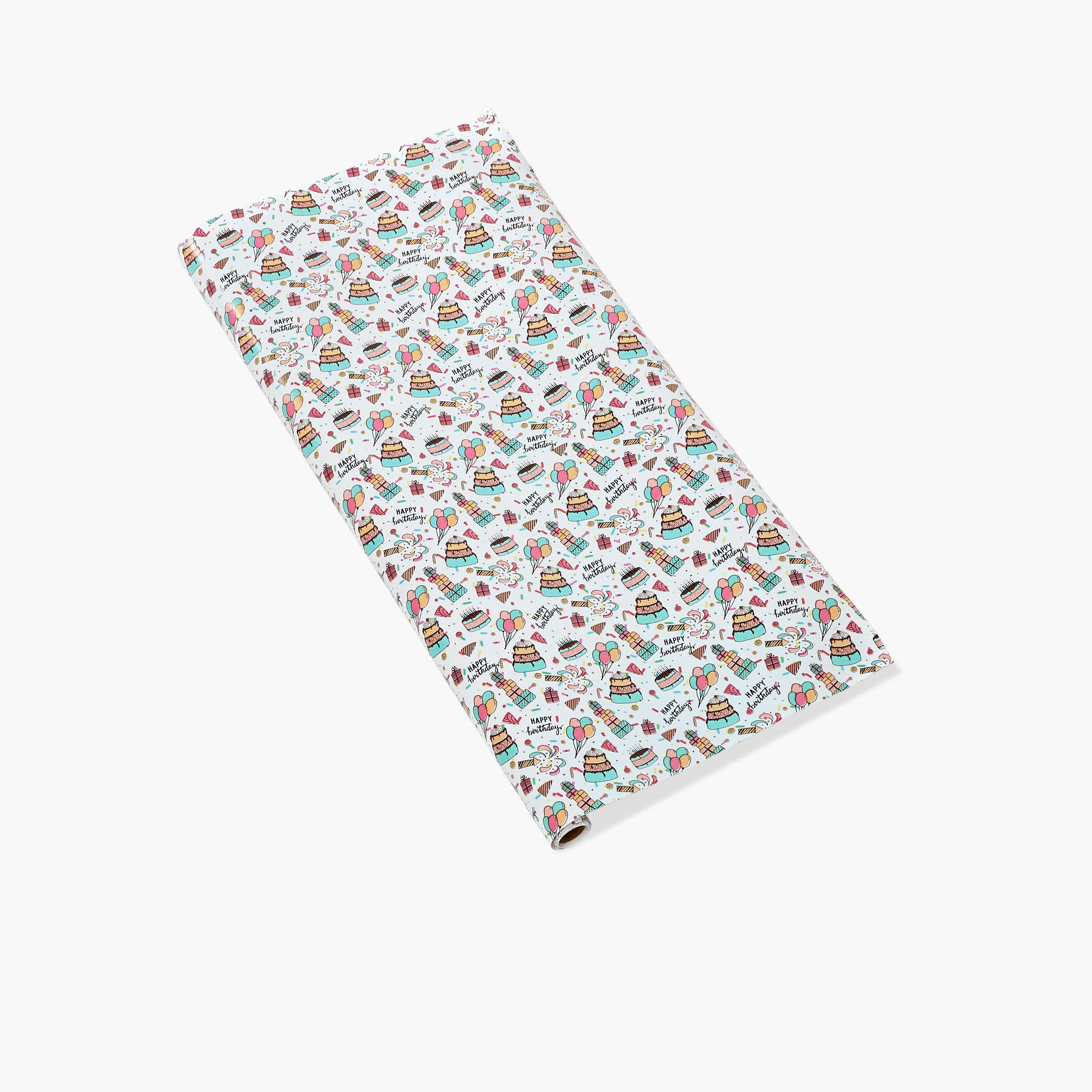 GLOO Happy Birthday Print Gift Wrap - 70x3 cms-household-decor-decorativeobjectsandsculptures-image-2