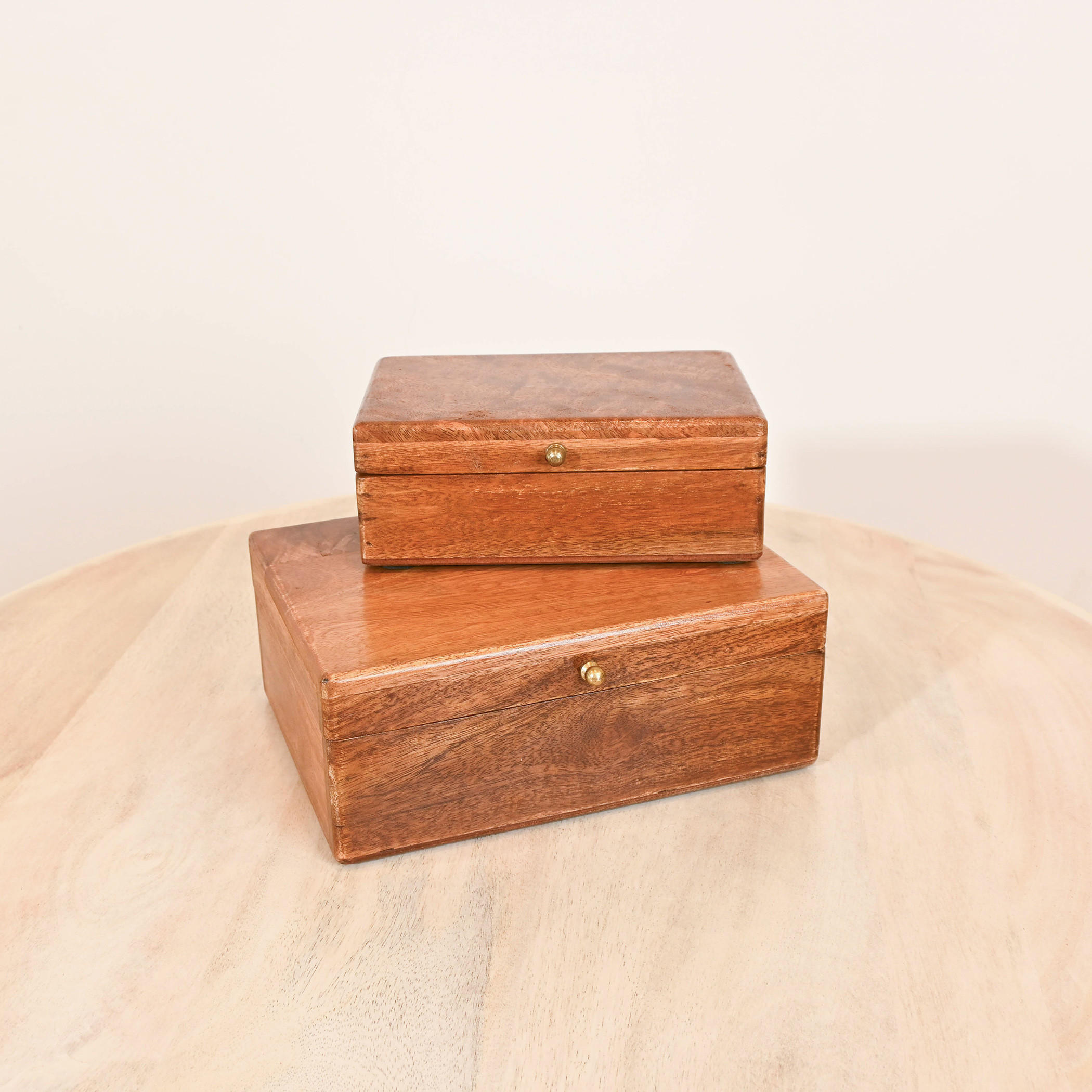Home Carving 2-Piece Wooden Decorative Box Set-household-decor-boxesandtrays-image-2