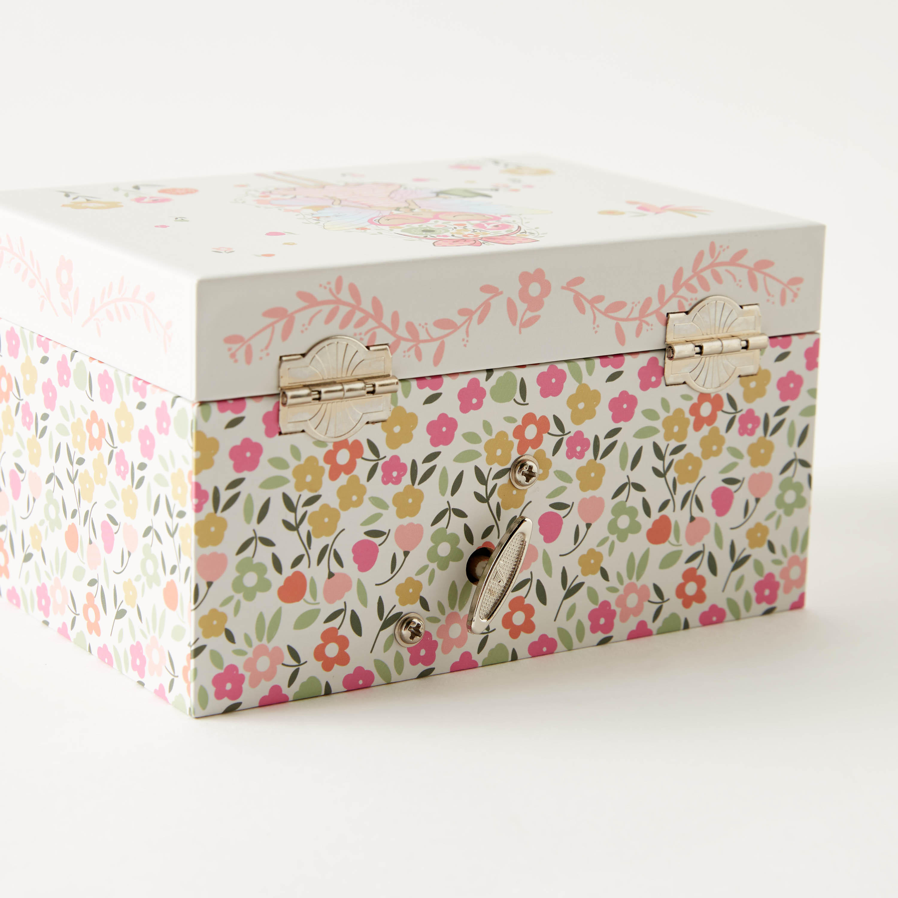 صندوق مجوهرات موسيقي مستطيل بطبعات جرافيك مع تزيينات دمية ومرآة-women-watchesandjewellery-jewellery-storage-image-3