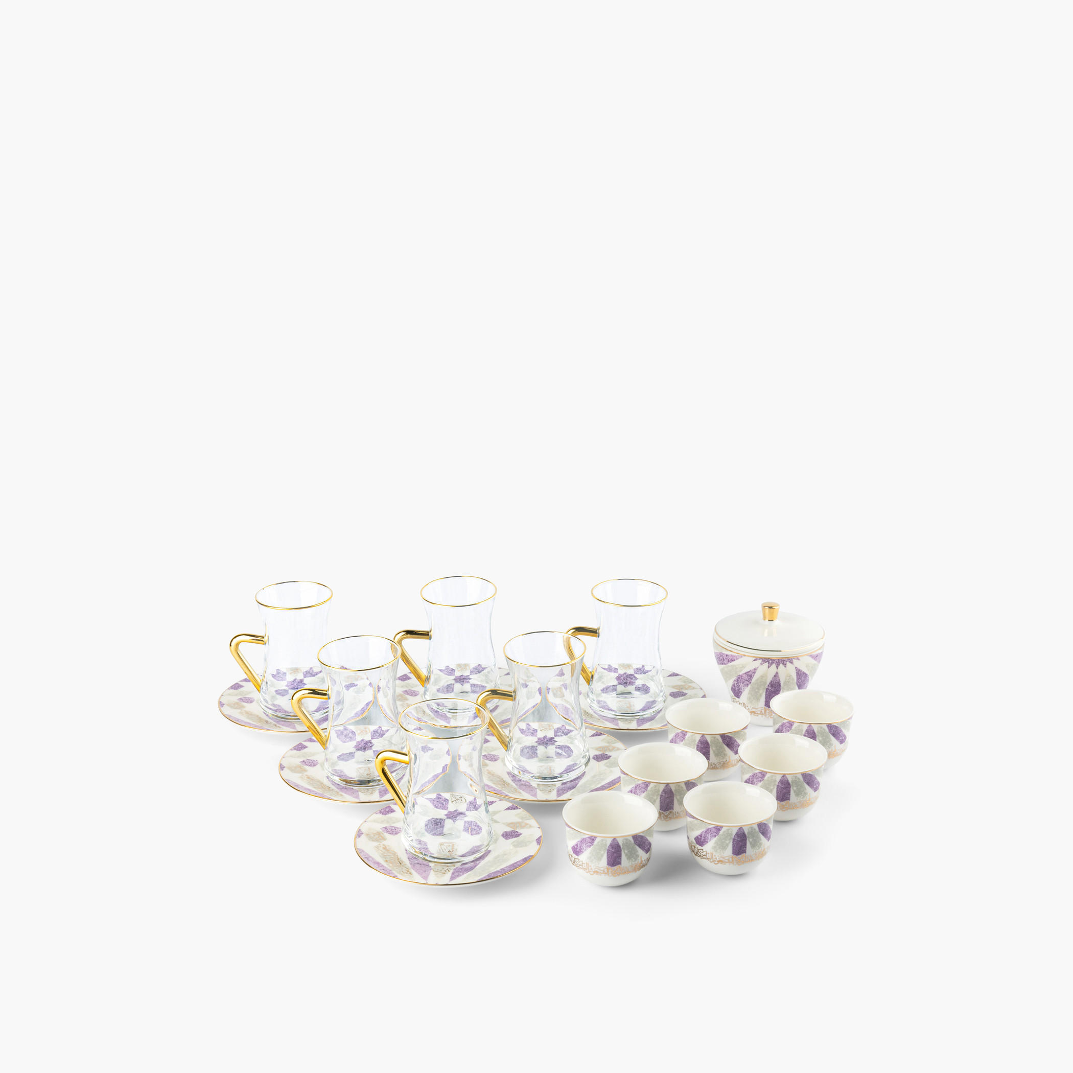 Otantik Amal 19-Piece Printed Porcelain Tea and Coffee Set-household-dining-teaandcoffee-teaandcoffeesets-image-2