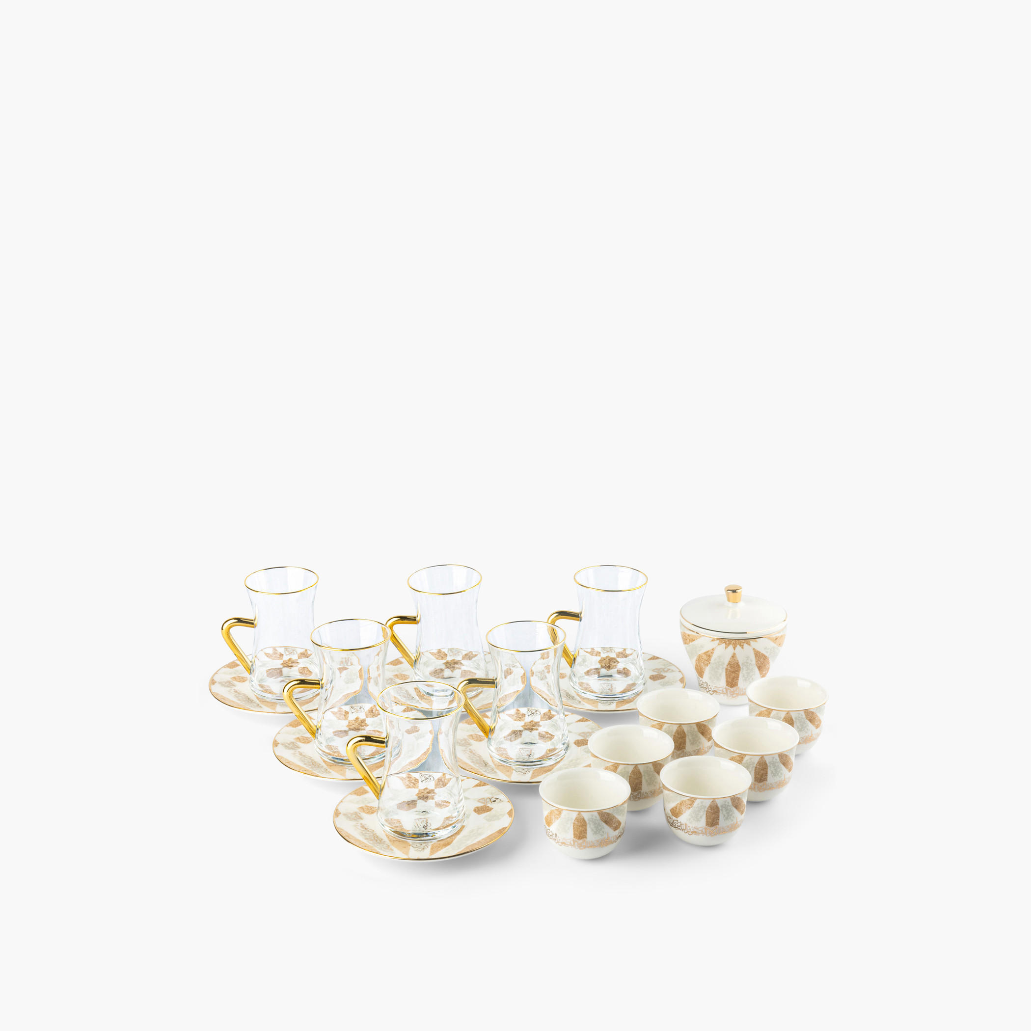 Otantik Amal 19-Piece Printed Porcelain Tea and Coffee Set-household-dining-teaandcoffee-teaandcoffeesets-image-2