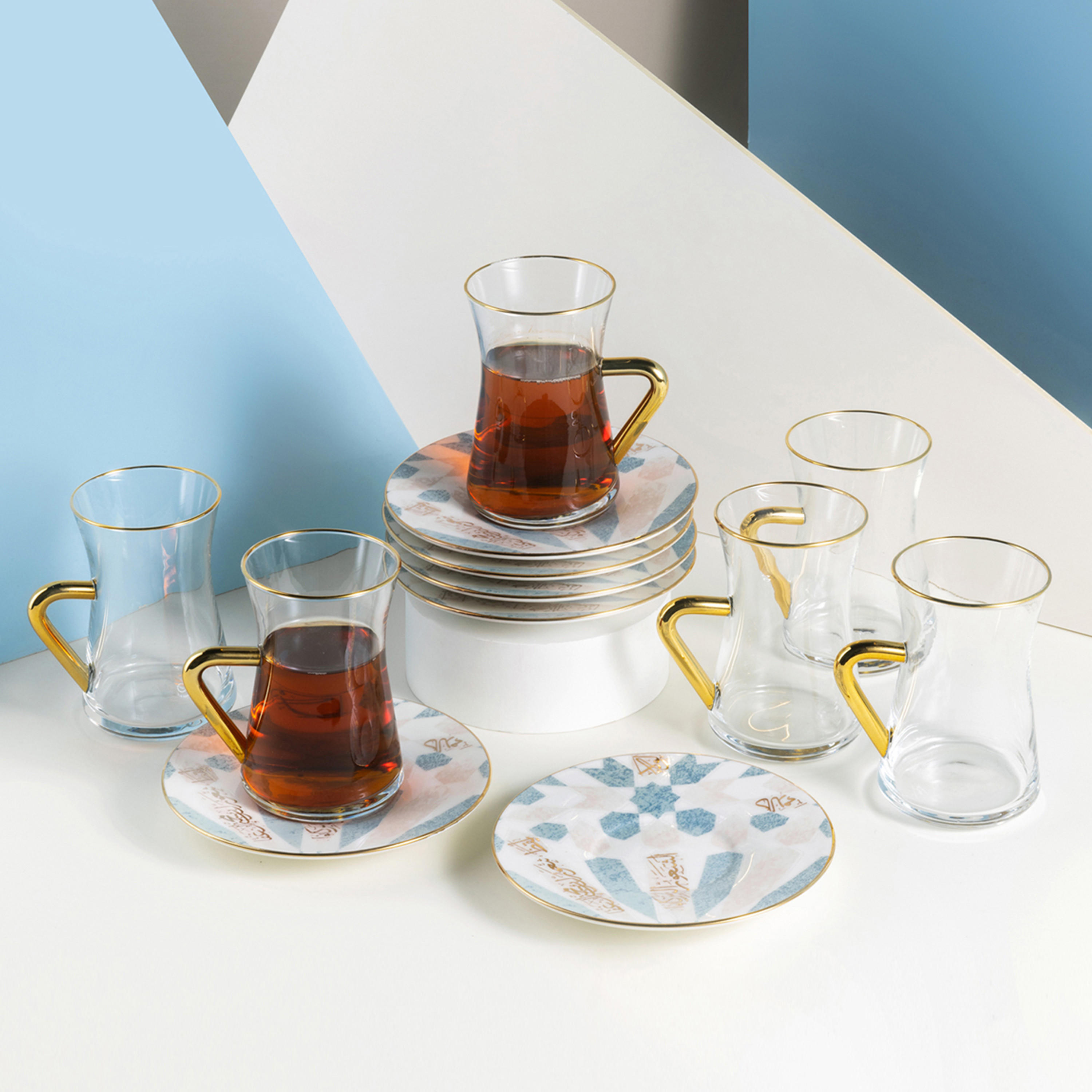 طقم شاي وقهوة بورسلان 12 قطعة بطبعات أمل من أوتانتيك-household-dining-teaandcoffee-teaandcoffeesets-image-1
