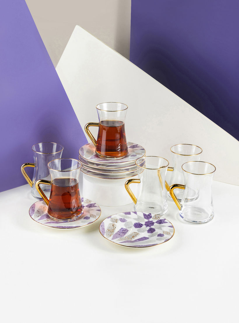 طقم شاي وقهوة بورسلان 12 قطعة بطبعات أمل من أوتانتيك-household-dining-teaandcoffee-teaandcoffeesets-image-1