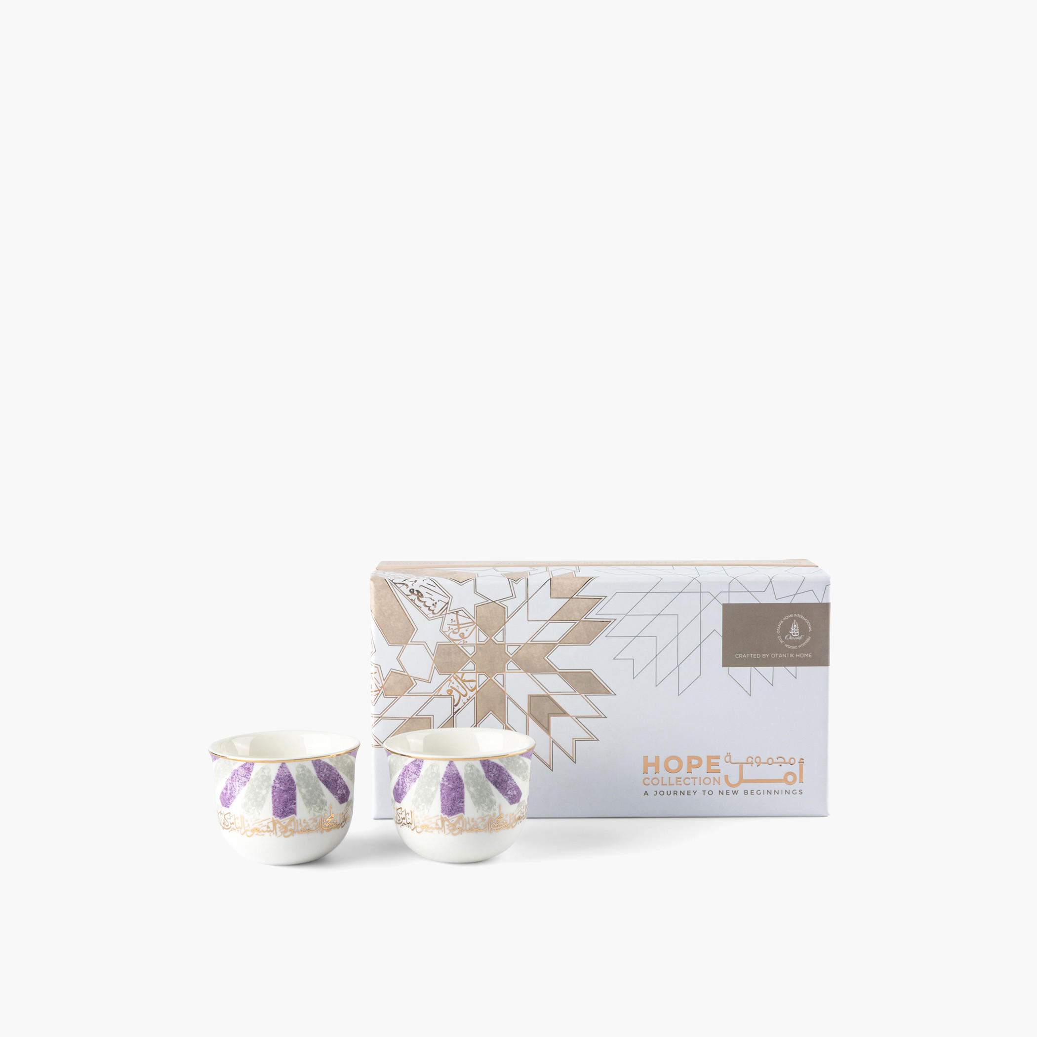 Otantik Amal Printed Porcelain Kahwa Cup - Set of 6-household-dining-teaandcoffee-teaandcoffeesets-image-3