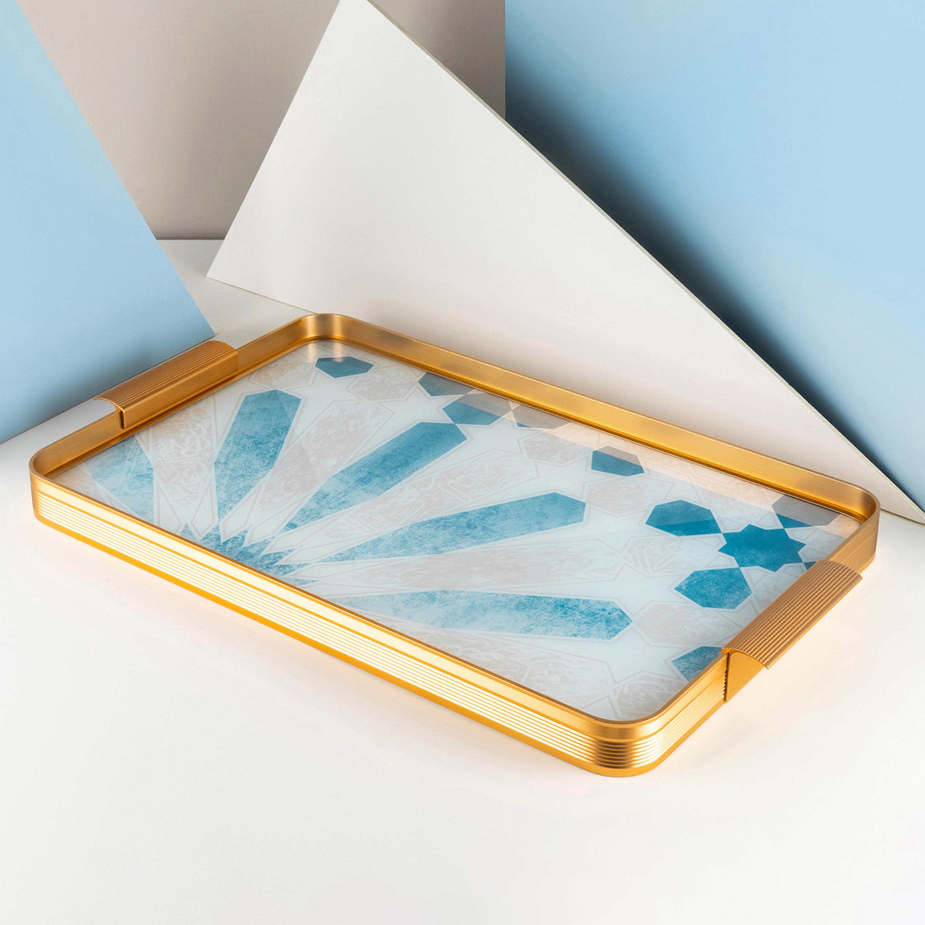 Otantik Amal Printed Serving Tray - 49x32 cms-household-dining-serveware-servingtrays-image-1