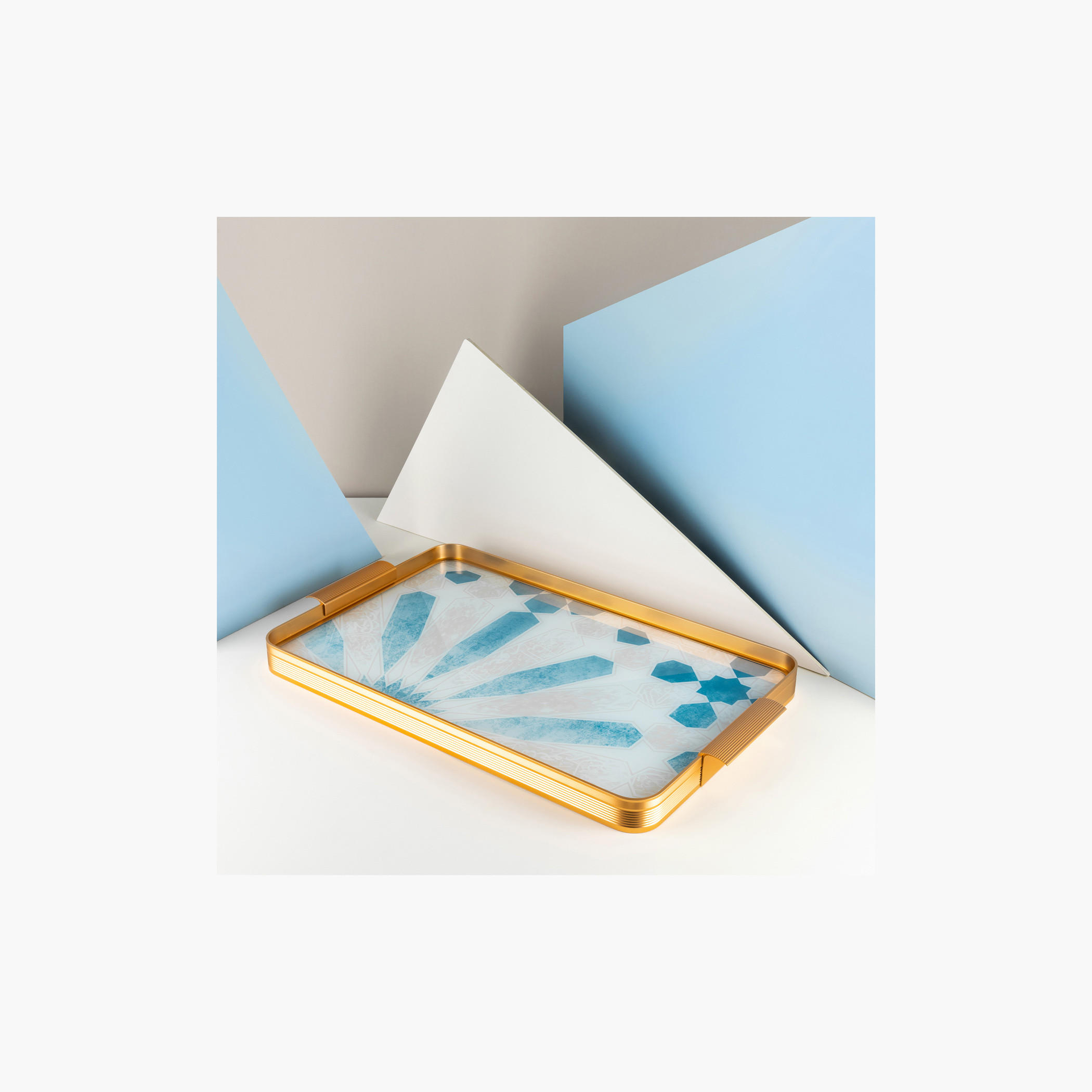 Otantik Amal Printed Serving Tray - 49x32 cms-household-dining-serveware-servingtrays-image-3