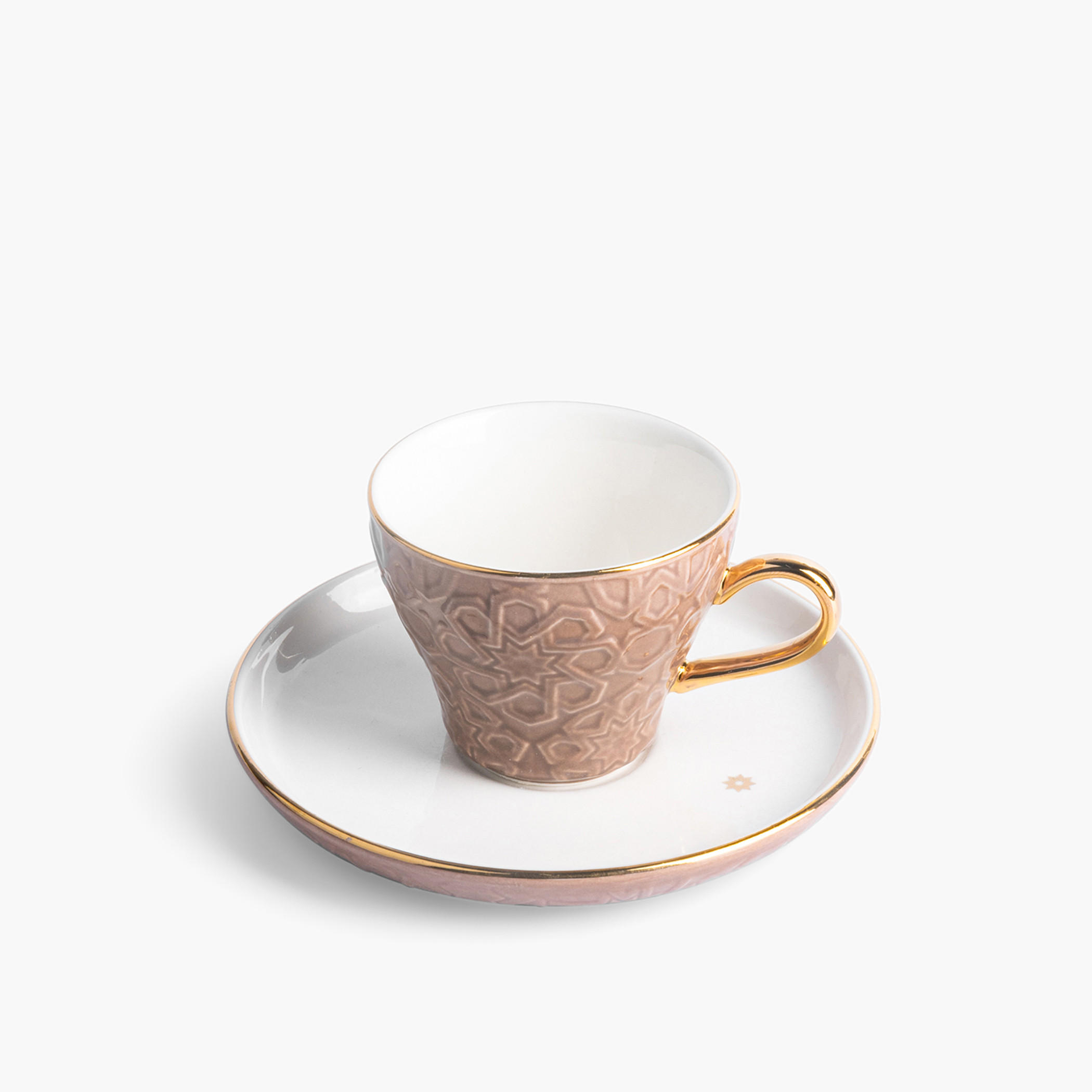Otantik Crown 12-Piece Textured Turkish Coffee Cup and Saucer Set-household-dining-teaandcoffee-teaandcoffeesets-image-3