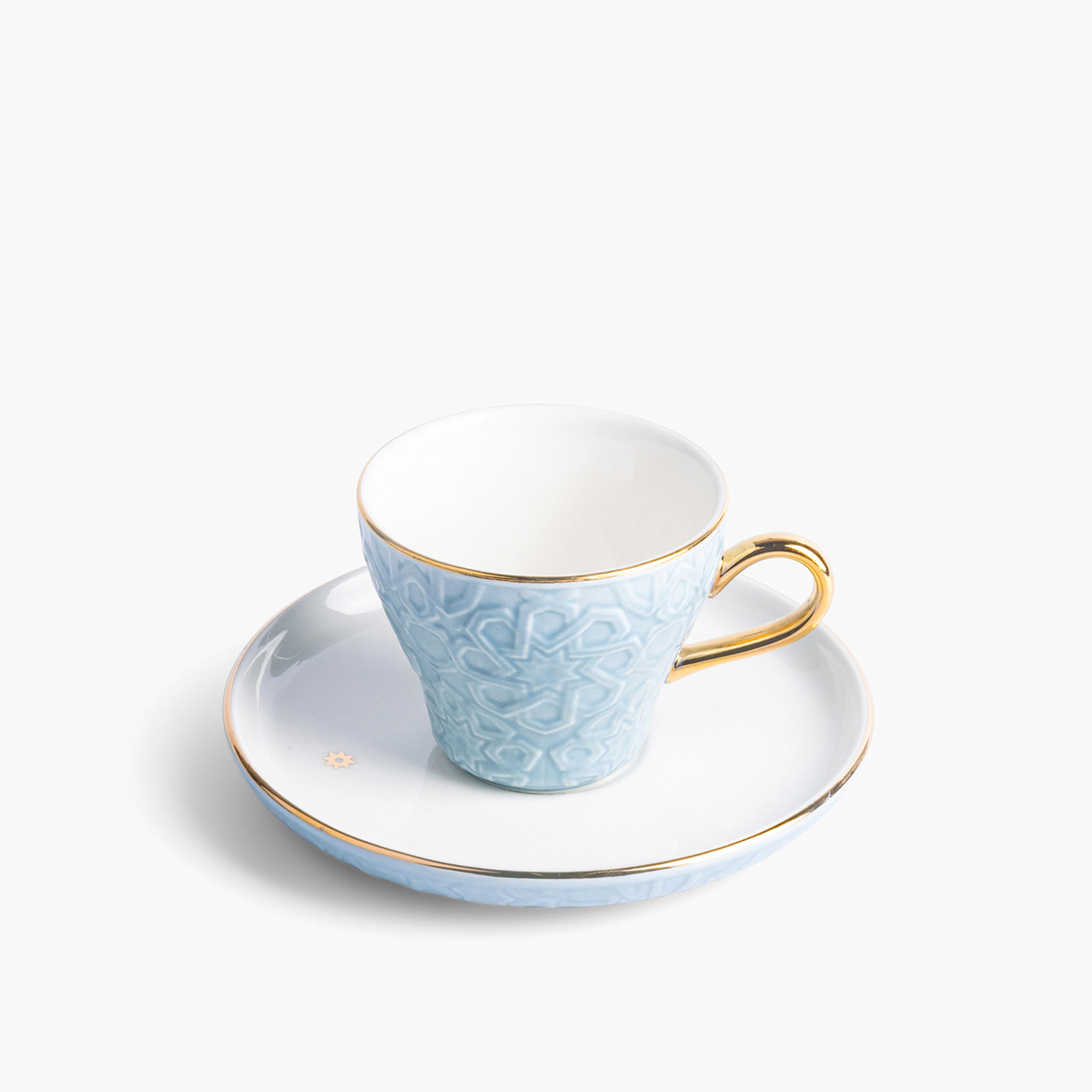 طقم فناجين وصحون قهوة تركية بارز الملمس 12 قطعة كراون من أوتانتك-household-dining-teaandcoffee-teaandcoffeesets-image-3