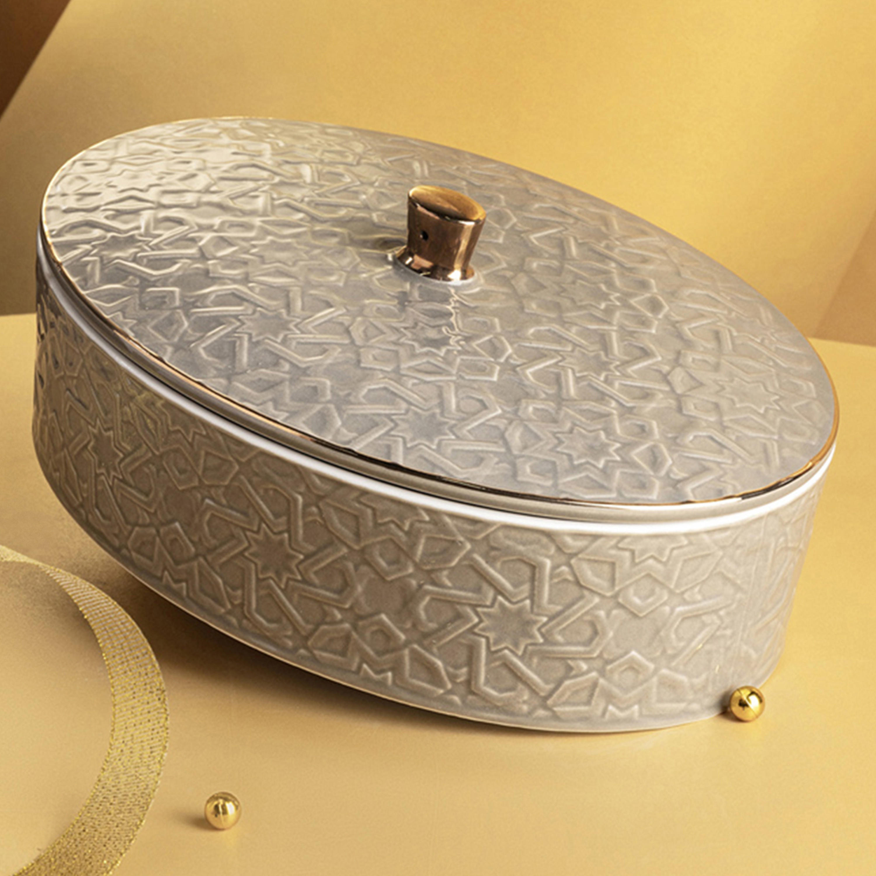 Otantik Textured Date Bowl with Lid-household-dining-dinnerware-bowls-image-1