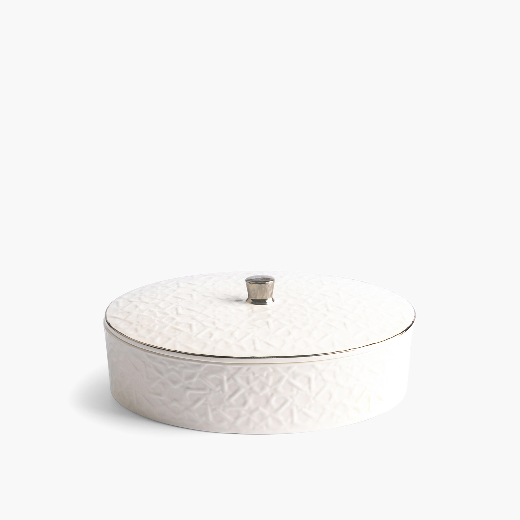 Otantik Crown Porcelain Date Bowl with Lid - 22 cms-household-dining-dinnerware-bowls-image-2