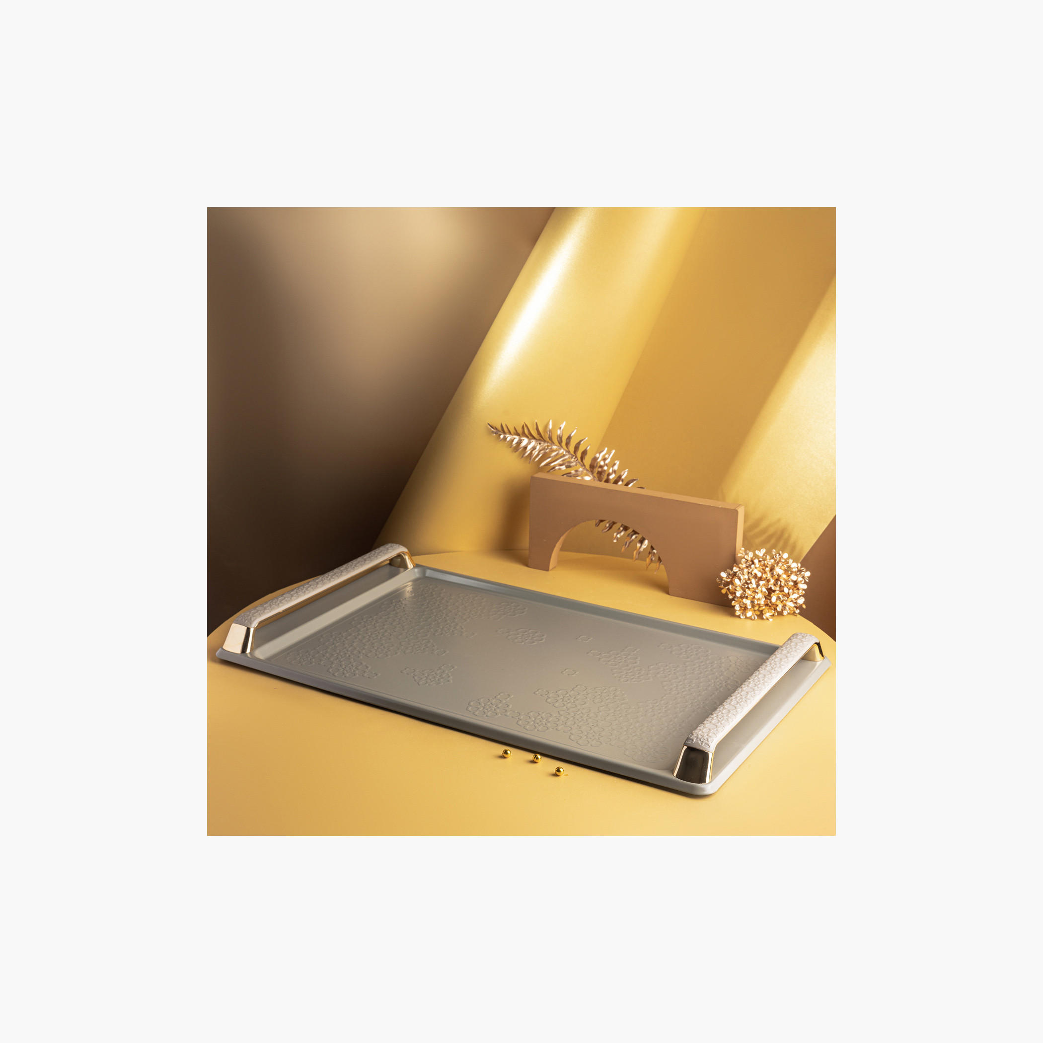 Textured Serving Tray - 49x34 cms-household-dining-serveware-servingtrays-image-3