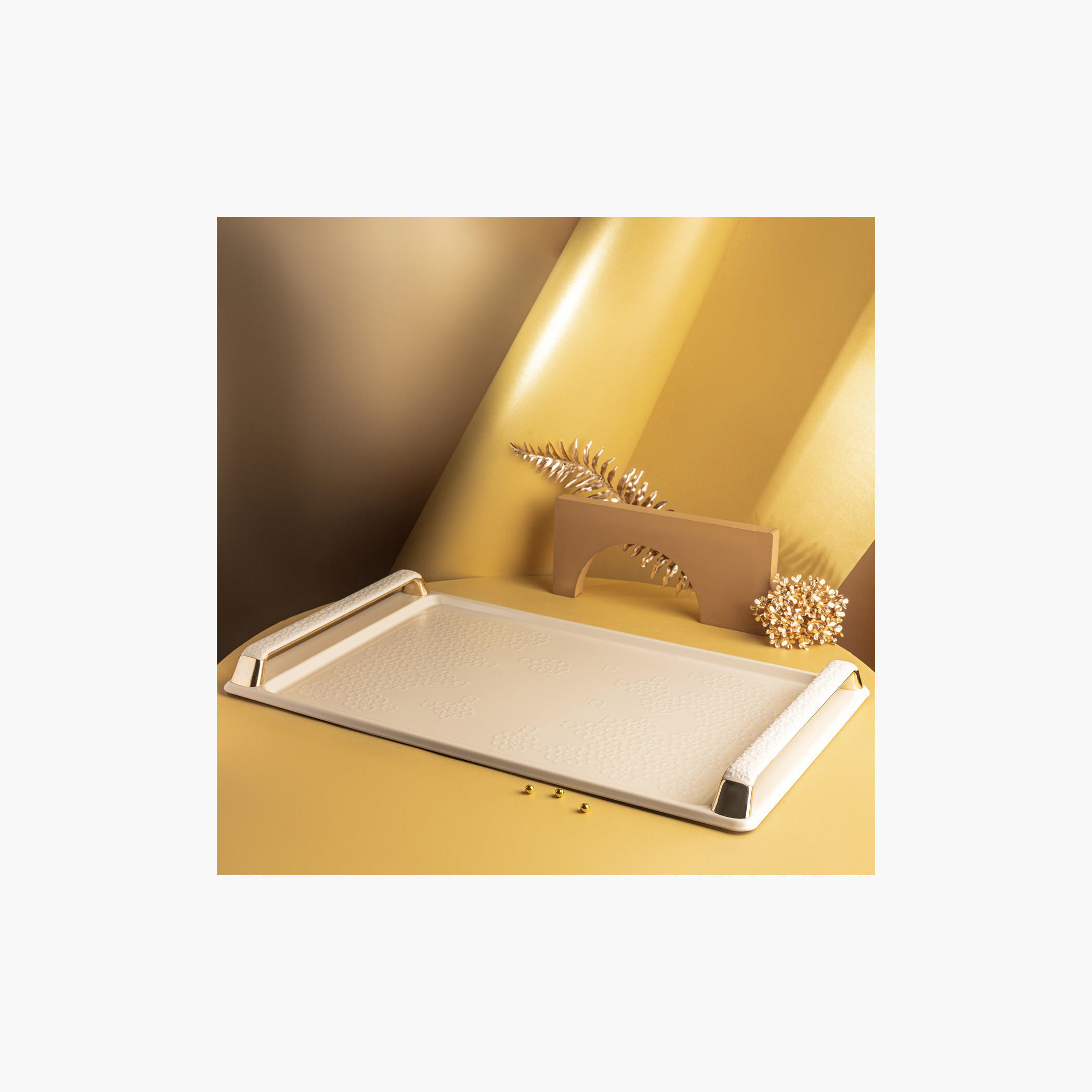 Textured Serving Tray - 49x34 cms-household-dining-serveware-servingtrays-image-3