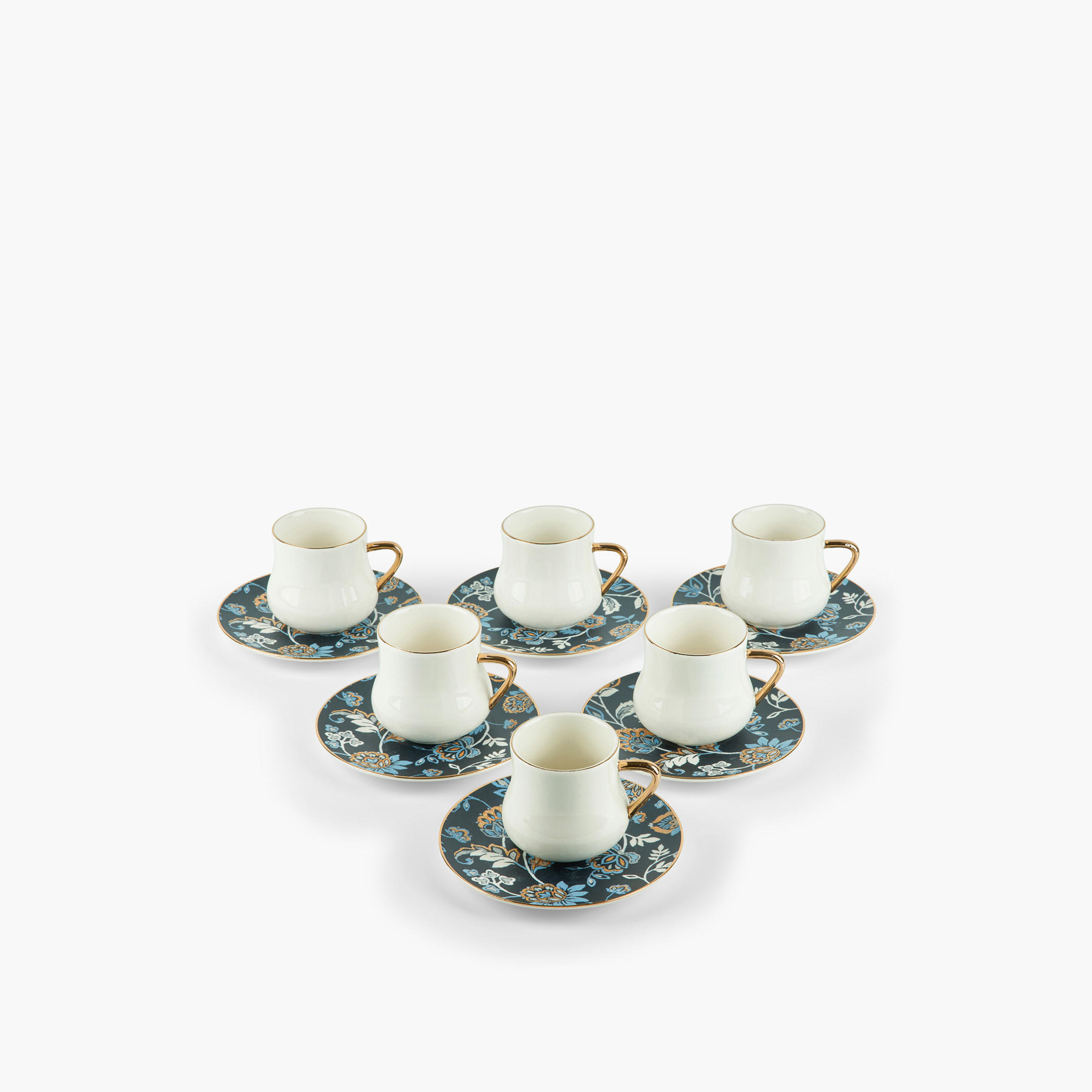 Otantik 12-Piece Porcelain Cup and Saucer Set - 200 ml-household-dining-teaandcoffee-teaandcoffeesets-image-3