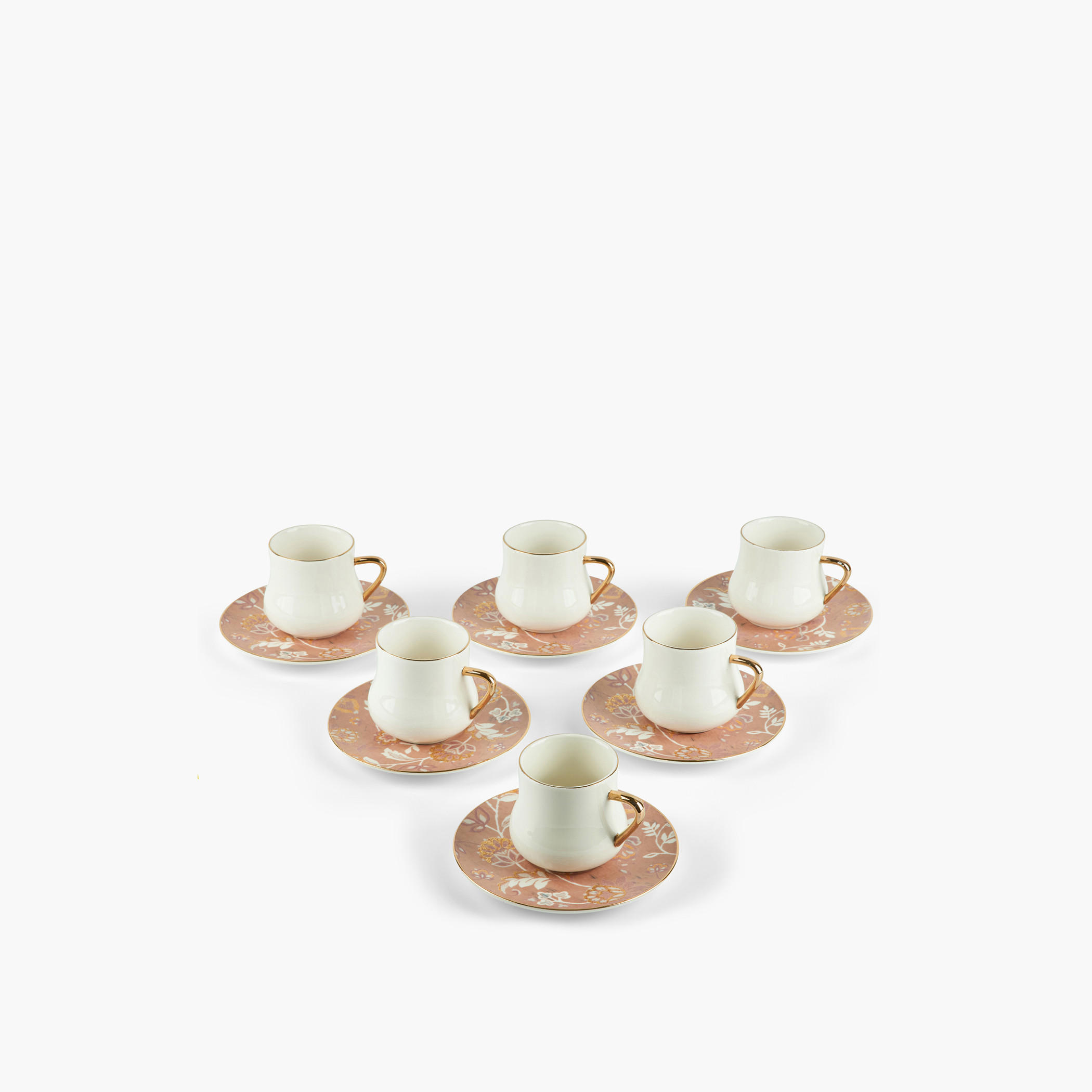 Otantik 12-Piece Porcelain Cup and Saucer Set - 200 ml-household-dining-teaandcoffee-teaandcoffeesets-image-3