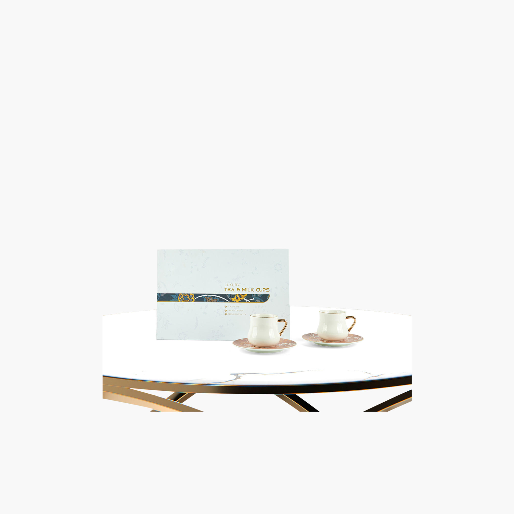 Otantik 12-Piece Porcelain Cup and Saucer Set - 200 ml-household-dining-teaandcoffee-teaandcoffeesets-image-2