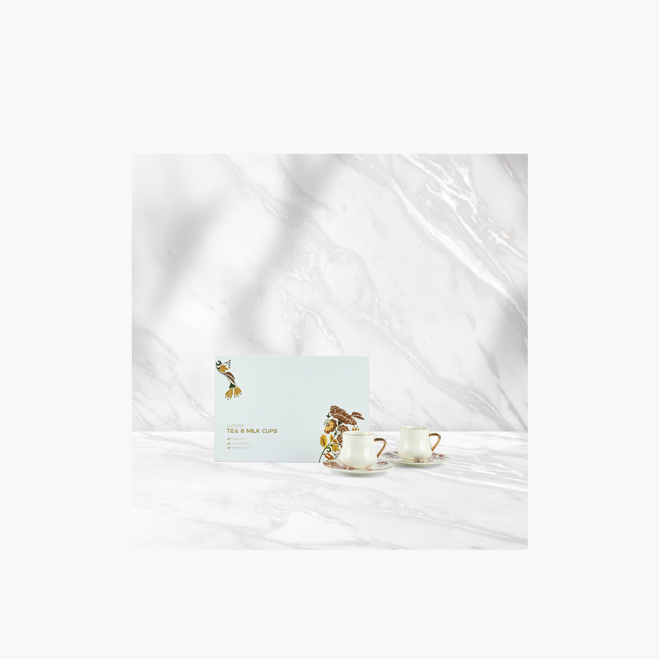Otantik 12-Piece Porcelain Cup and Saucer Set - 200 ml-household-dining-teaandcoffee-teaandcoffeesets-image-2