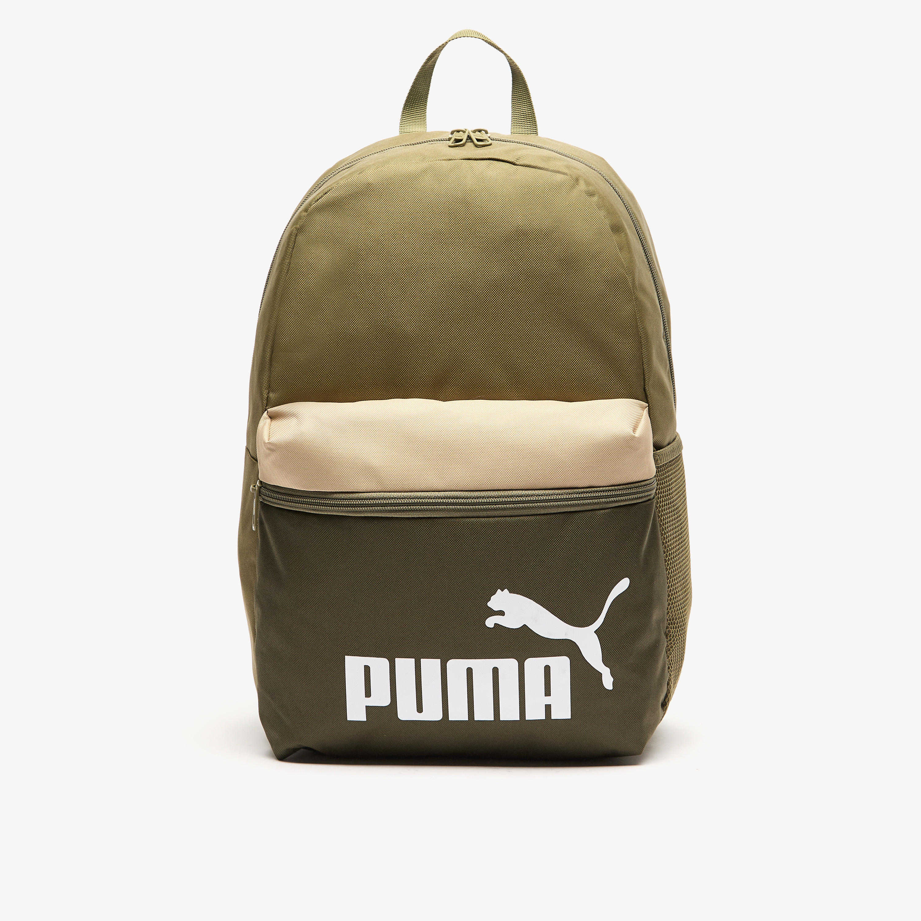 PUMA Logo Detail Backpack with Adjustable Straps and Zip Closure-school-bagsandbackpacks-backpacks-image-1
