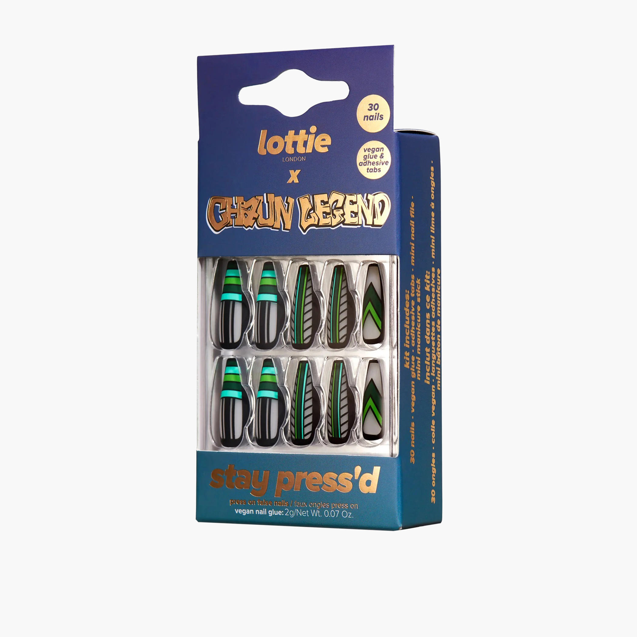 Lottie London 30-Piece Lottie X Chaun Legend Press-On Nails Set-beautyandpersonalcare-makeup-nails-artificialnails-image-3